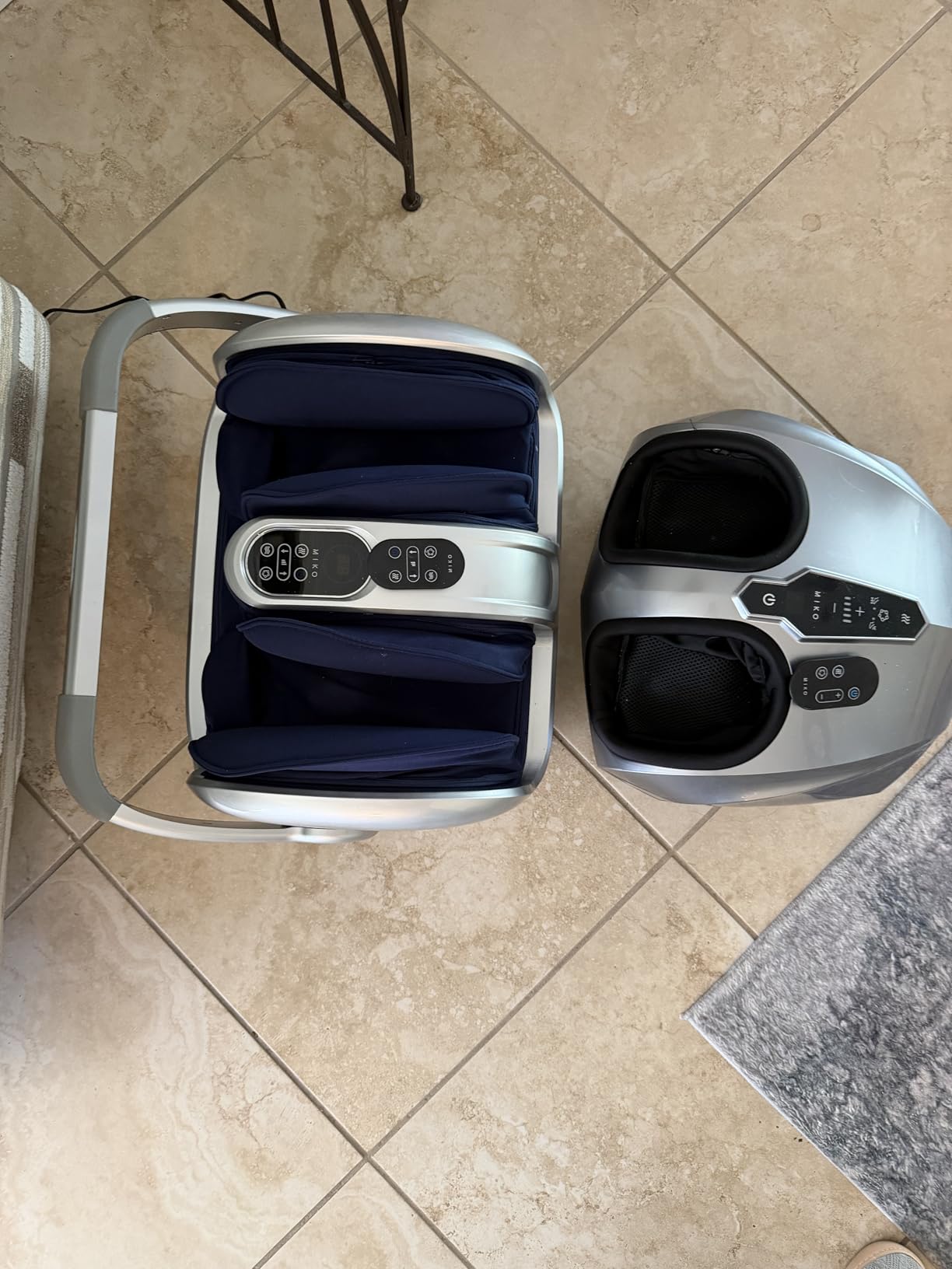 MIKO Foot Massager Machine - Deep Kneading, Shiatsu, Air Compression, and Heat Therapy - Plantar Fasciitis, Diabetics, Neuropathy, Fits Up to Men Size 12 customer photo 1