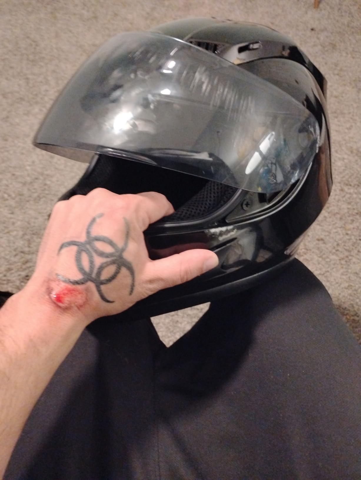 1STORM Motorcycle Bike Full FACE Helmet Mechanic customer photo 1
