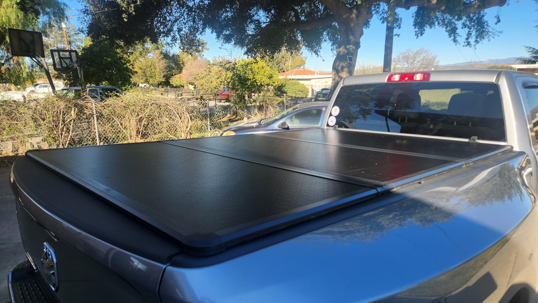 Toptiny Hard Folding Truck Bed Tonneau Cover|HTF011|Fits 2009-2026 Dodge Ram 1500 5' 7