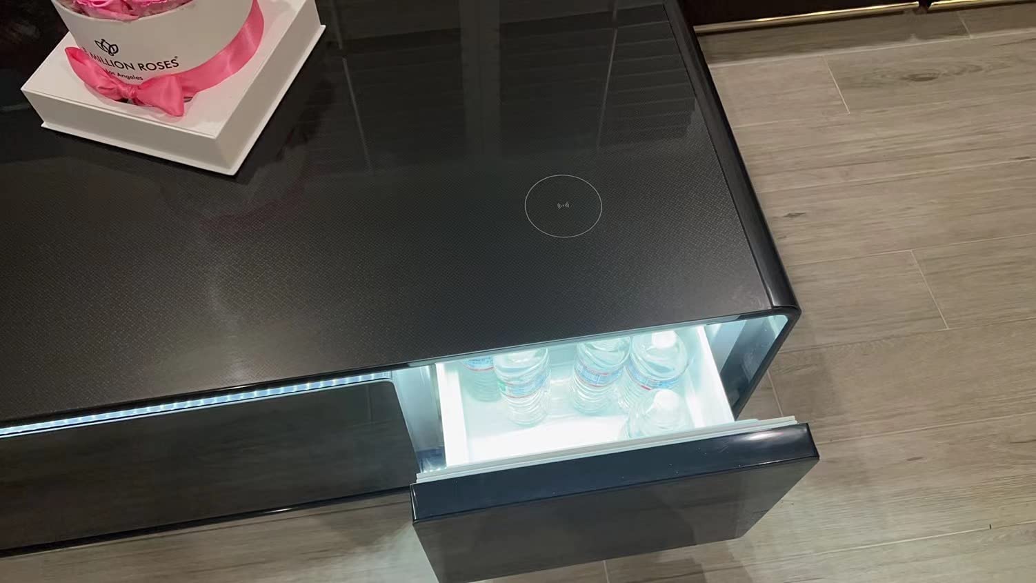 LIVTAB Smart Coffee Table, Living Room Table with Built in Fridge, 23