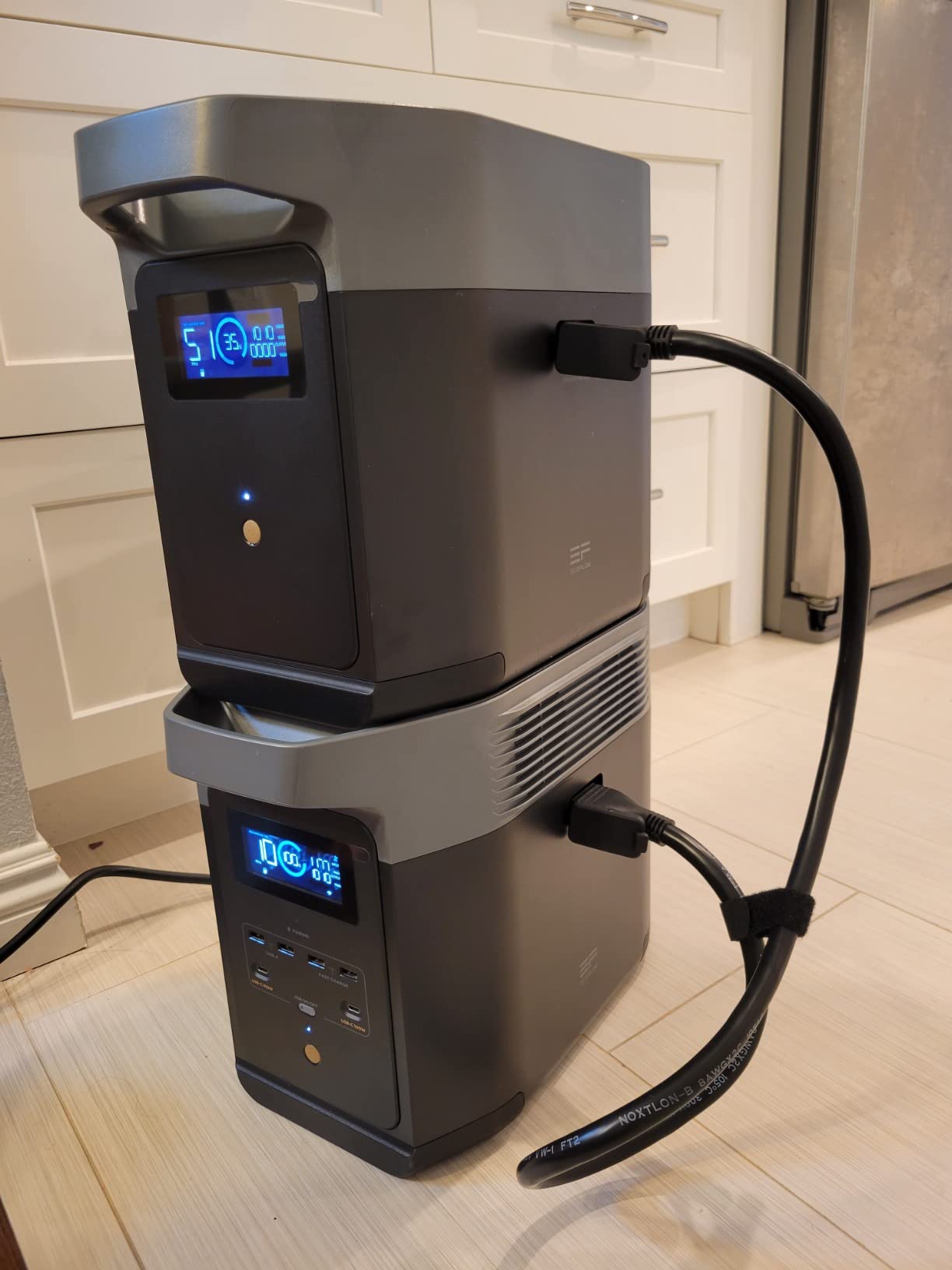 EF ECOFLOW Portable Power Station DELTA 2, 1024Wh LiFePO4 (LFP) Battery, 1800W AC/100W USB-C Output, Solar Generator (Solar Panel Optional) for Home Backup Power, Camping & RVs customer photo 1