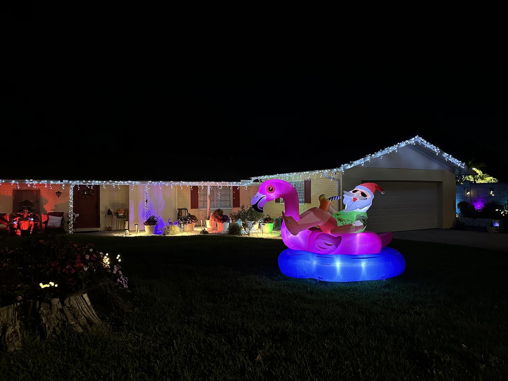 ZPISF 6 FT Christmas Inflatables Outdoor Decorations, Cute Christmas Blow Up Yard Decorations Gingerbread Man in Hot Cocoa Mug Scene customer photo 2