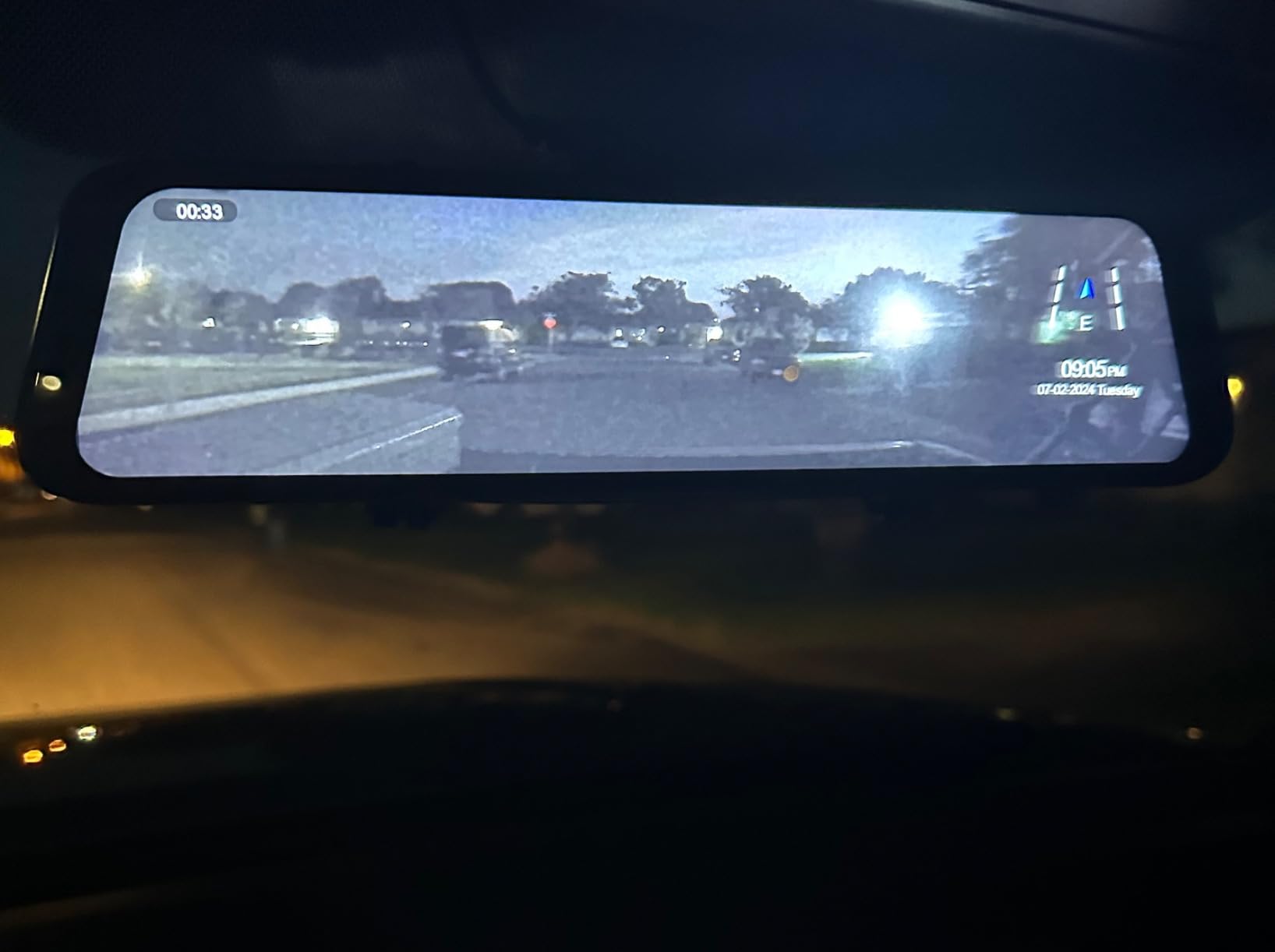 Pelsee P12 Pro 4K Mirror Dash Cam w/ADAS and BSD, 5.8GHz WiFi 20MB/s Download, Rear View Mirror Camera 4K Front and 1080P Rear, Voice Control, GPS, Color Night Vision, 12