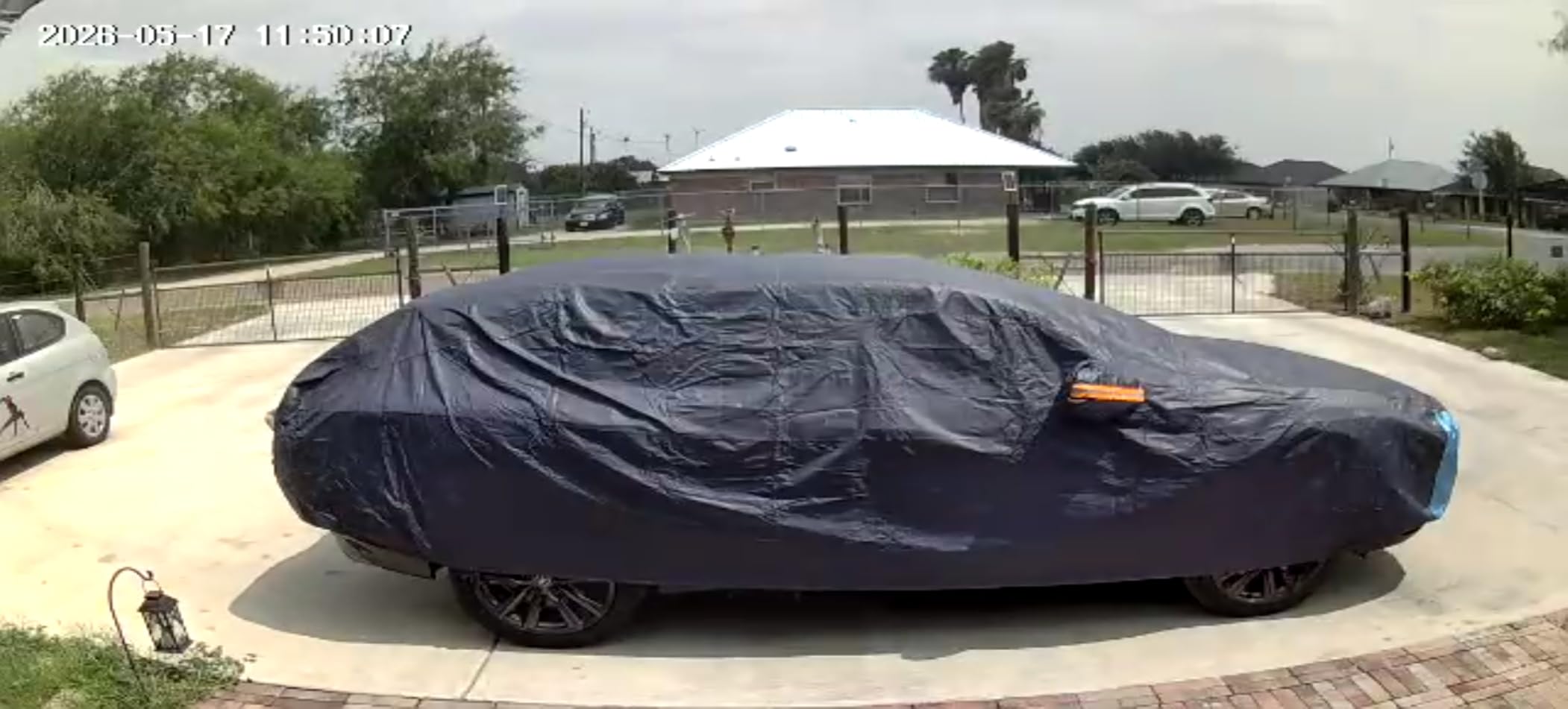 Car Cover Waterproof All Weather for Automobiles, 6 Layers Outdoor Full Exterior Cover Rain Sun UV Snowproof Protection with Zipper Cotton, Mirror Pocket for Sedan (190-195 inch) customer photo 1