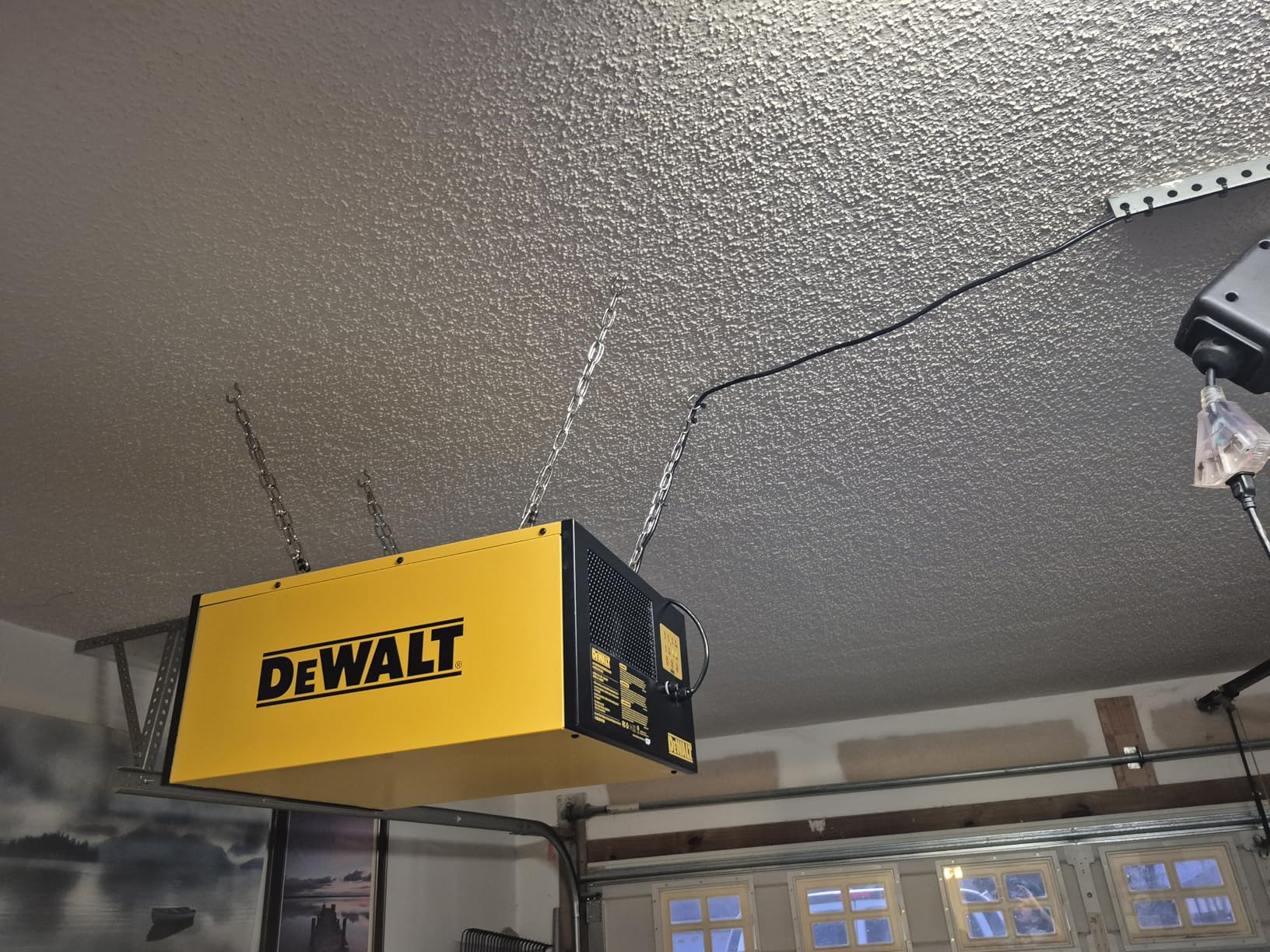 DeWALT DWXAF101 Air Filtration System, 3-Speed Hanging Ceiling Dust Collectors for Woodworking, Remote Controlled Dust Collection Systems, 2 Stage Filtration, for Shop Garage customer photo 2