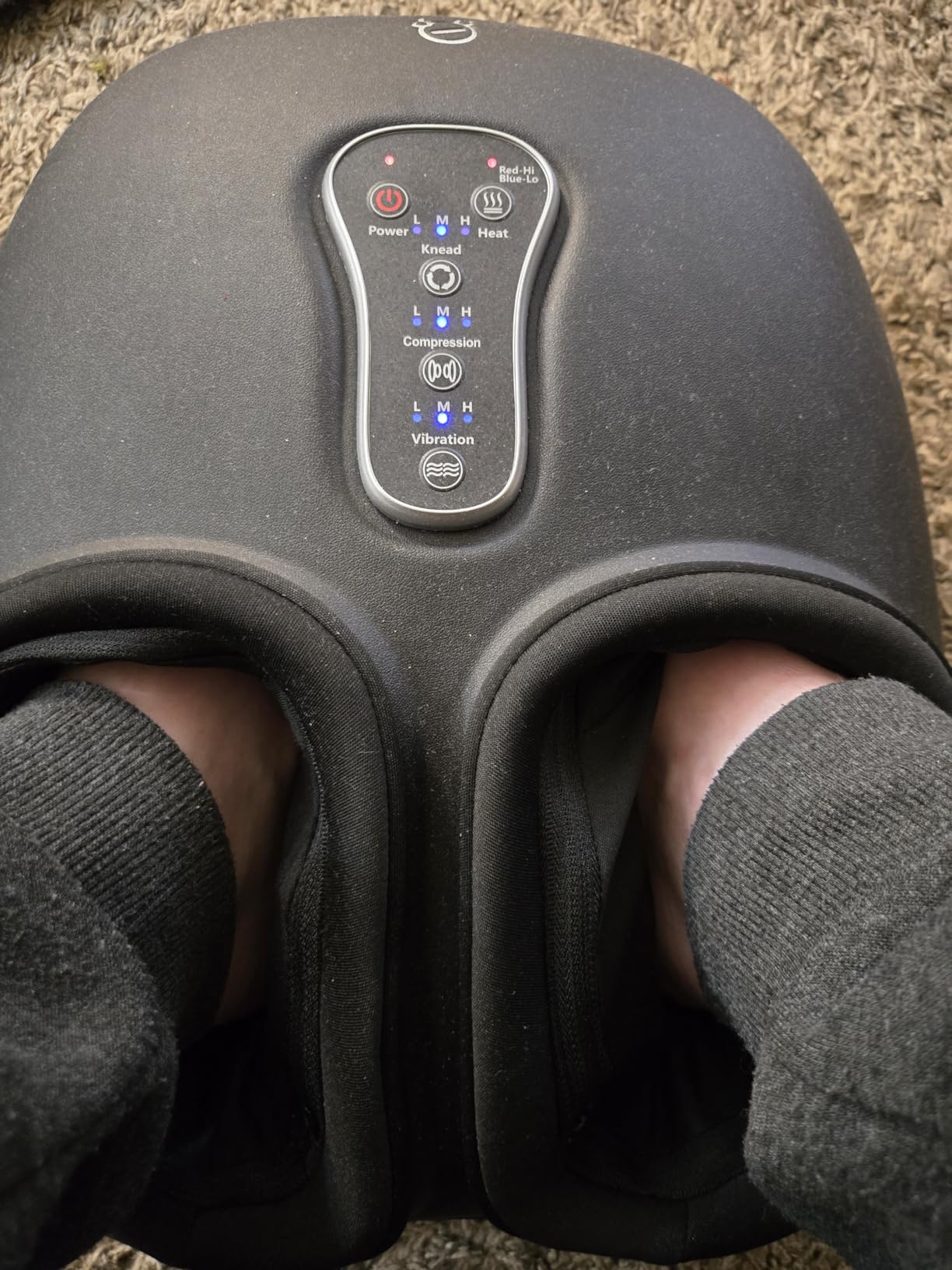 COMFIER Shiatsu Foot Massager with Fast Heat, Kneading Rolling Compression, Extra Vibration, FSA Eligible HSA Store, Plantar Fasciitis customer photo 2