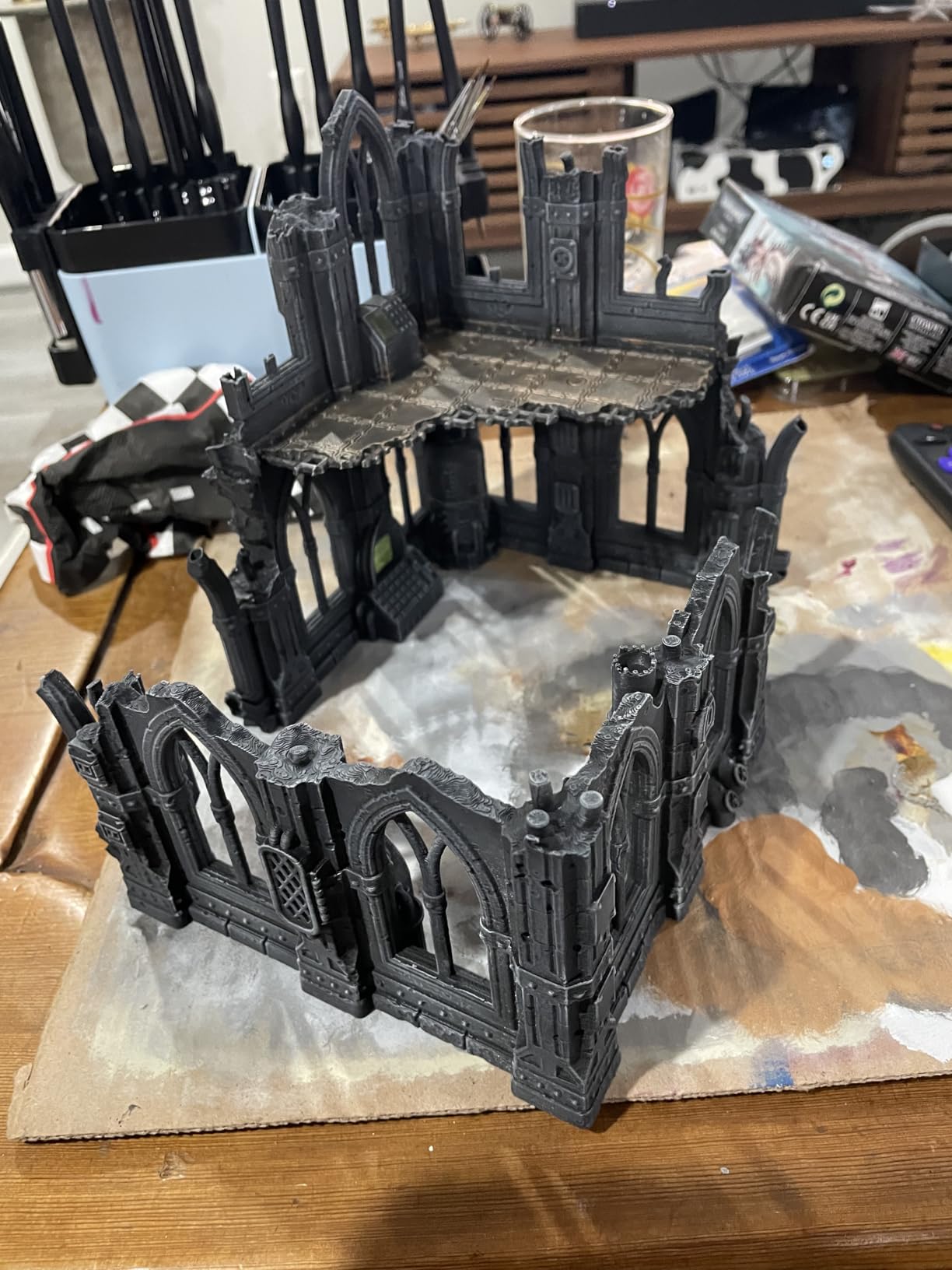 Tabletop Terrain Sci-Fi Ruin Set 1 - Modular Sci-Fi Terrain for Tabletop Wargaming Competitive Ruins 28mm 32mm customer photo 1