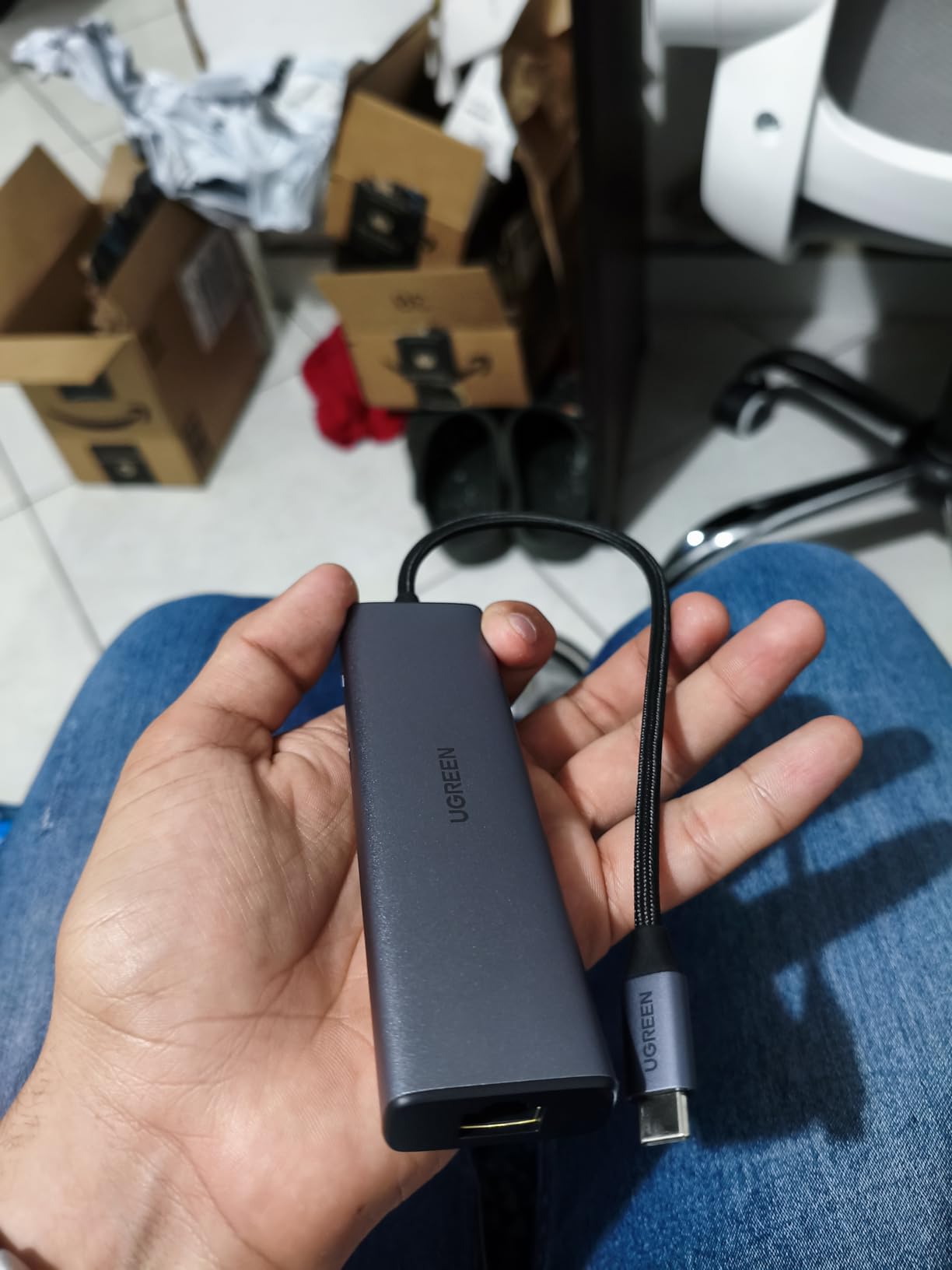 UGREEN Revodok 6 in 1 USB C Hub Gigabit Ethernet Adapter with 4K HDMI, 100W PD Charging, USB A Data Ports Compatible with MacBook Neo/Pro/Air M1, M2, M3, M4,M5,iPad, iPhone 16 Pro/Pro Max, Steam Deck customer photo 2