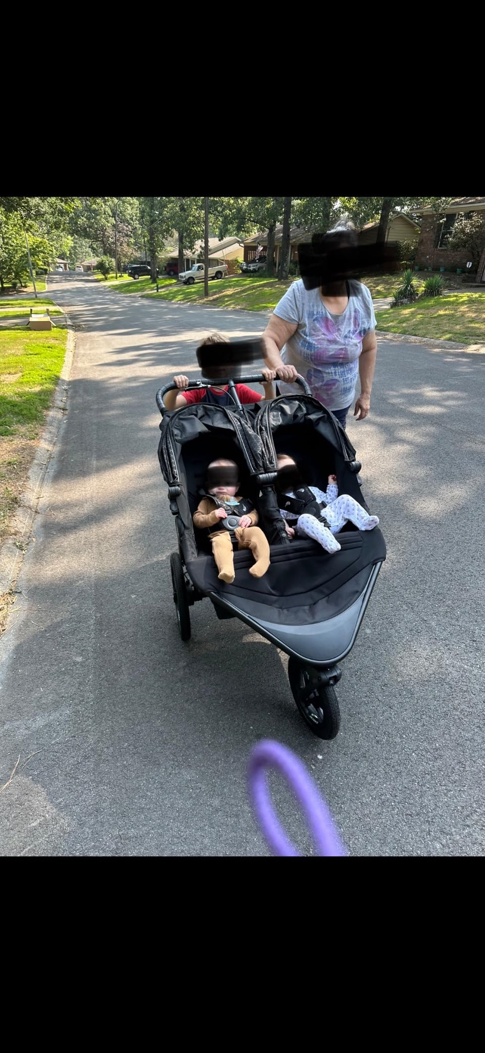 Baby Jogger Summit X3 Double Jogging Stroller, Side by Side Double Stroller with Smooth Ride, Midnight Black customer photo 1