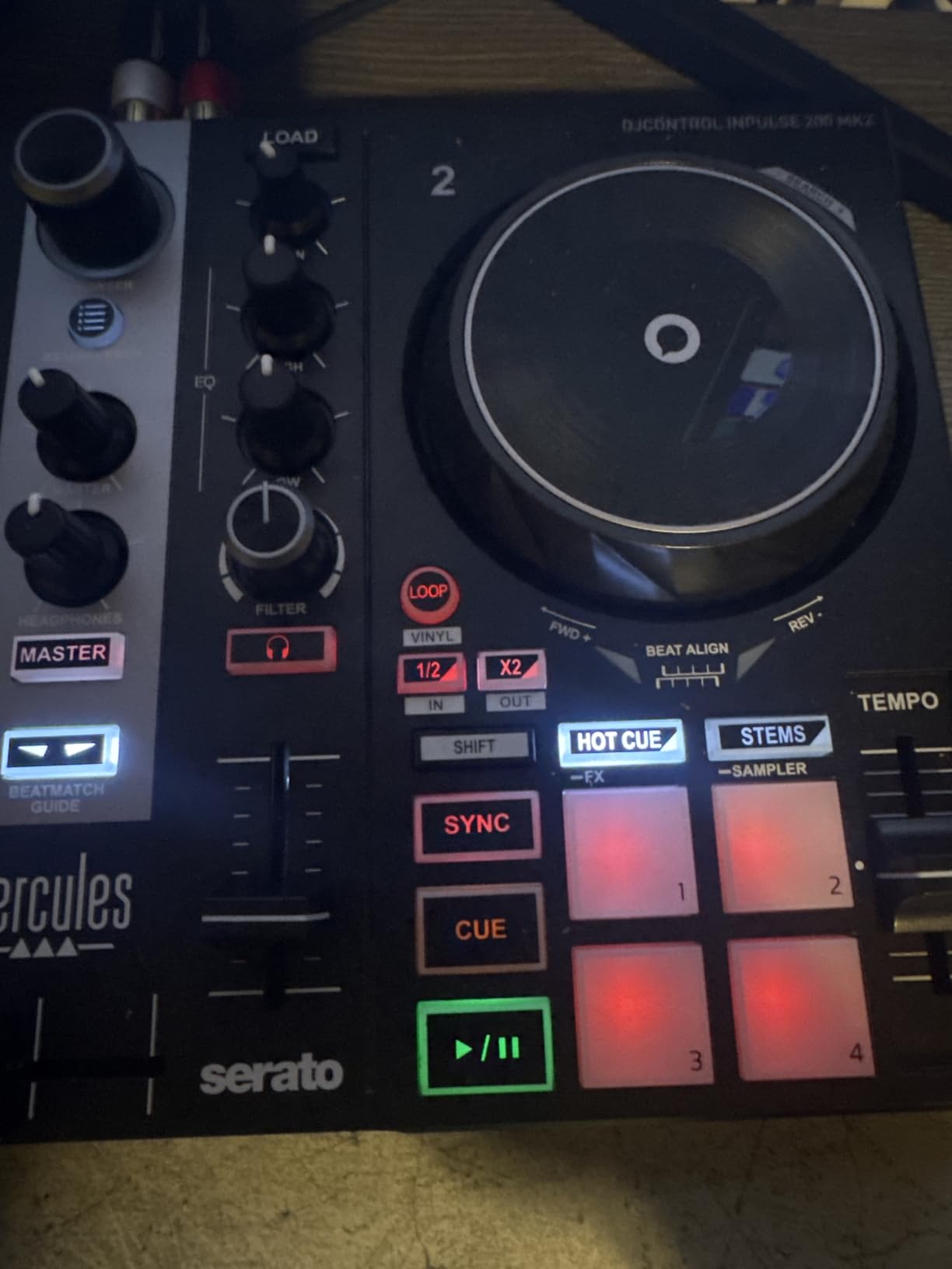 Hercules DJControl Inpulse 200 MK2 Ideal DJ Controller for Learning to Mix, Software and Tutorials Included, Black customer photo 2