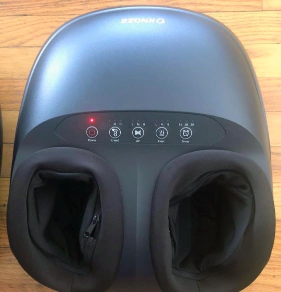 KNQZE Shiatsu Foot Massager with Heat, Compression, Deep Kneading Foot Massage for Plantar Fasciitis Relief, Remote Control, Multi Massage Modes, Auto Shut-Off Timer, FSA Eligible, Mothers Day Gifts customer photo 1
