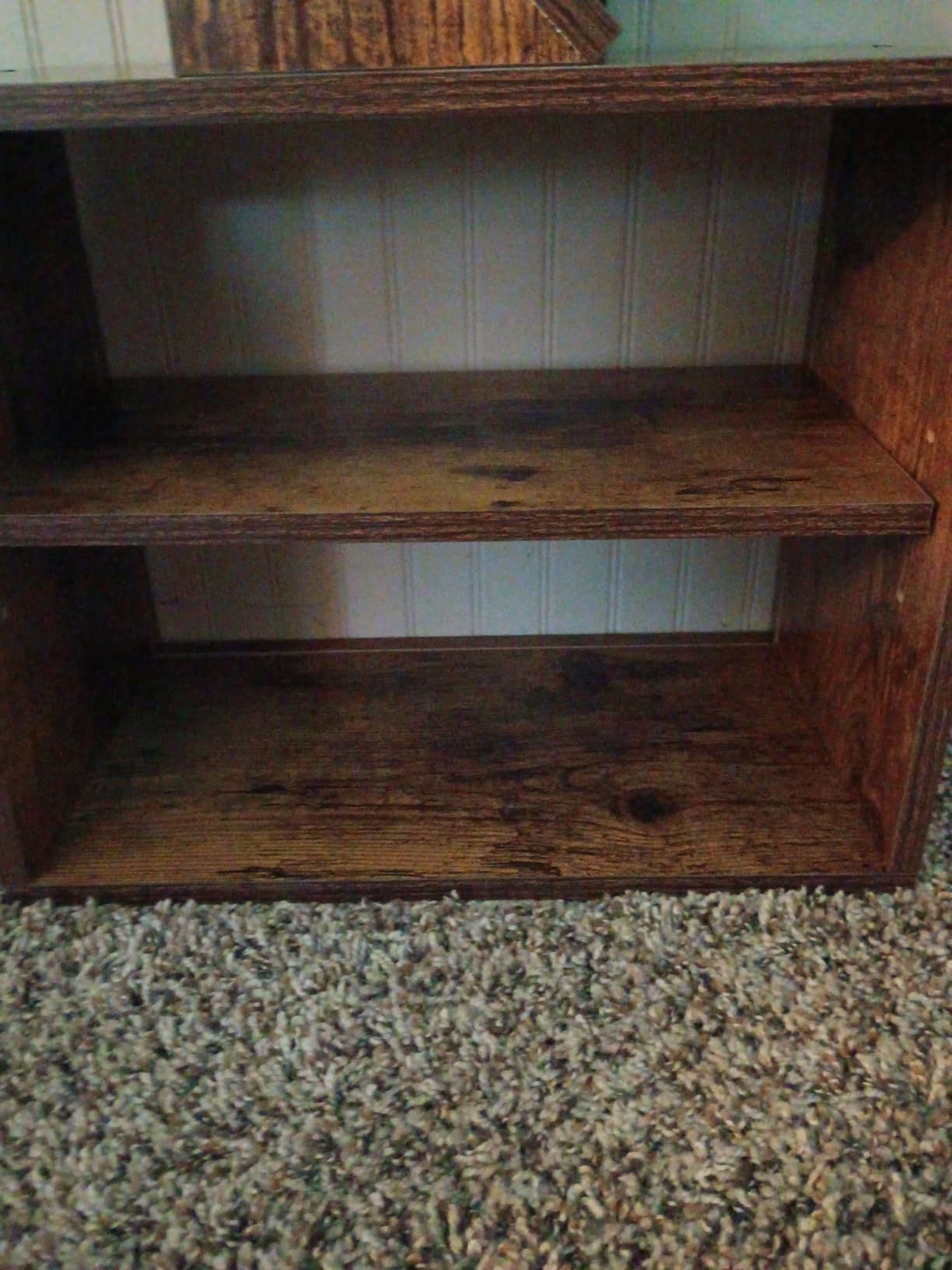 SUNMORY 6 Tier Tree Bookshelf, Small Bookcase with Storage Cabinet, Modern Tall Narrow Bookshelves Organizer, Floor Standing Book Shelf for Bedroom/Living Room/Home Office/Corner, Rustic Brown customer photo 1