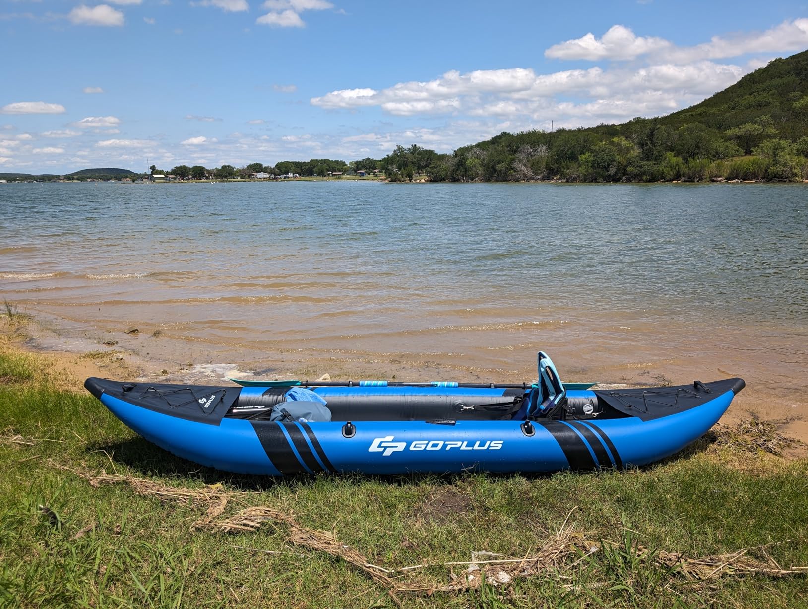 Goplus Tandem Inflatable Kayak, 12.5FT 2-Person Kayak for Adults w/507 LBS Weight Capacity customer photo 1