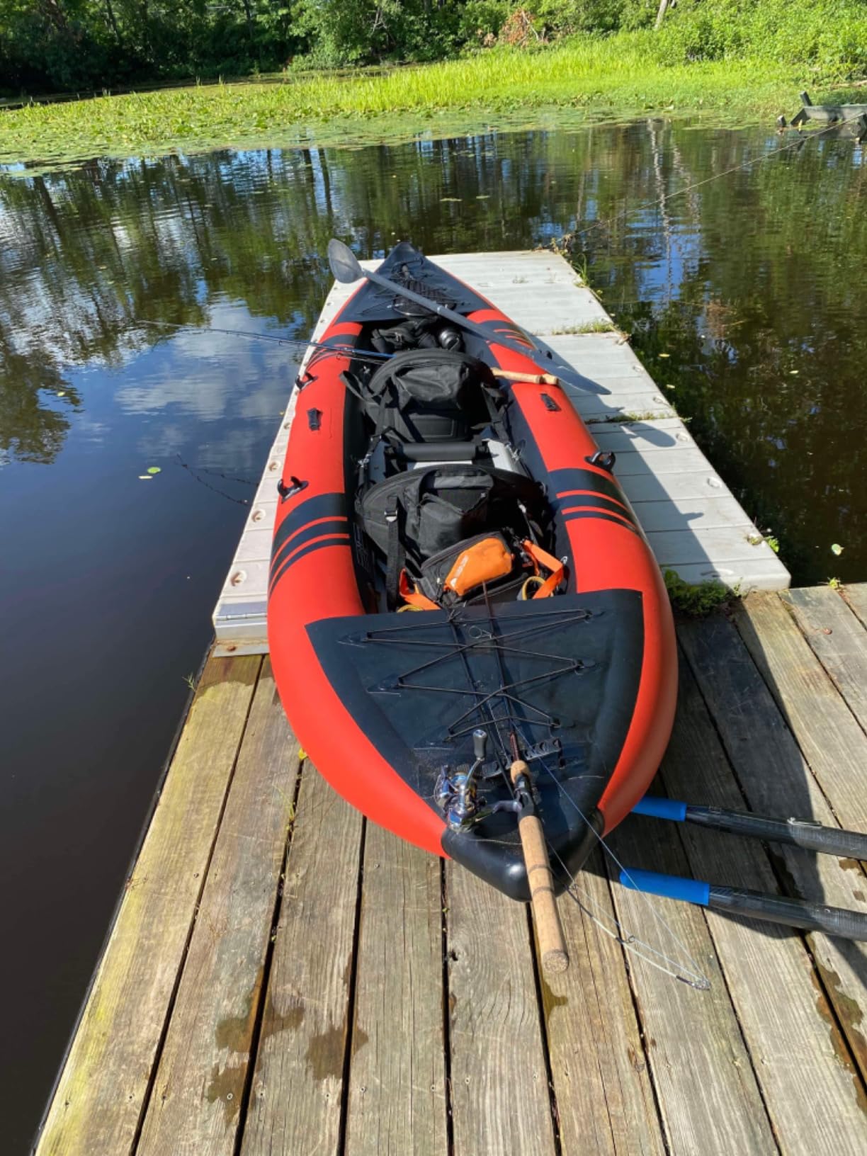 Goplus Tandem Inflatable Kayak, 12.5FT 2-Person Kayak for Adults w/507 LBS Weight Capacity customer photo 2