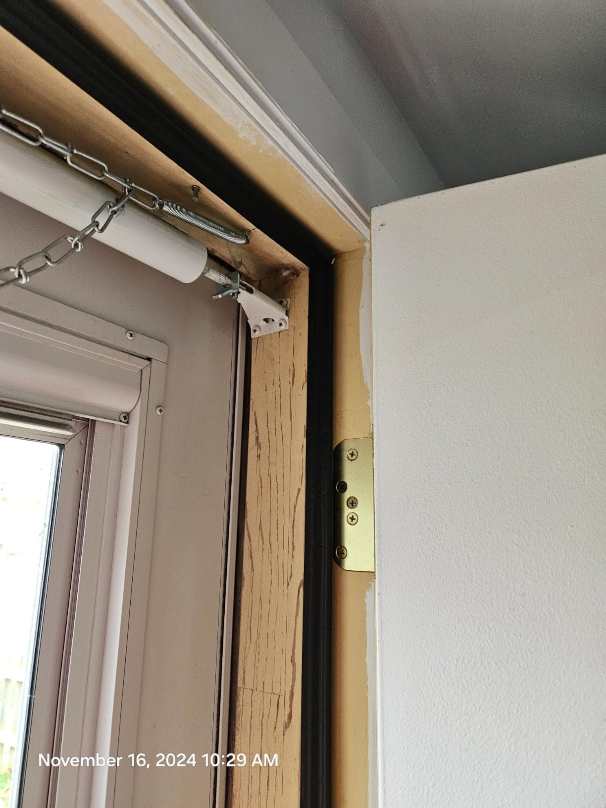 26 FT Door Frame Extra Thick Kerf Non-Adhesive Weather Stripping Seal Strip PU Foam, PE Cover, Groove Slot Installation for Large Gap, Sound, Dust, Water Insulation (26ft, Black, Extra Thick Flanged) customer photo 2