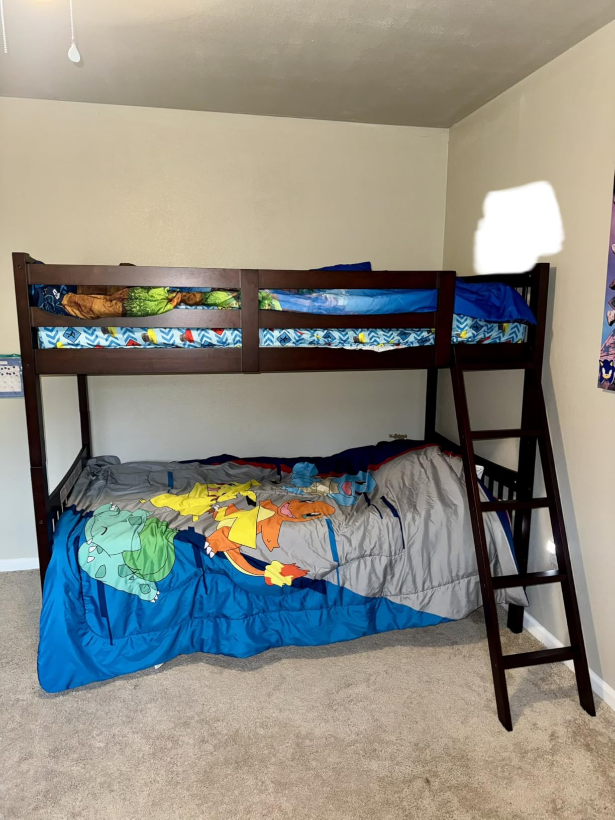Storkcraft Caribou Bunk Bed Twin Over Twin (White with Natural) - GREENGUARD Gold Certified, Converts to 2 Individual Beds customer photo 2