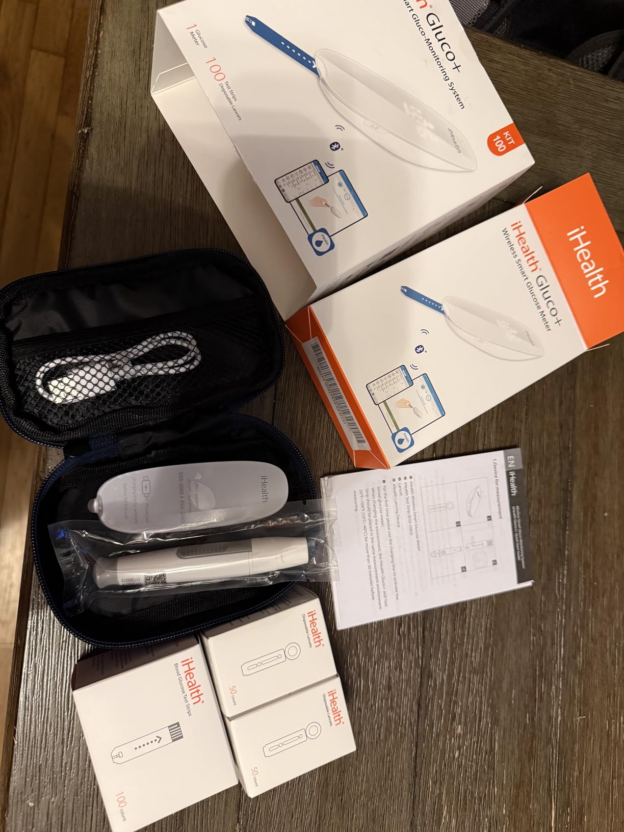 iHealth Gluco+ Wireless Smart Blood Glucose Monitor Kit with Free App, 100 Glucometer Strips, 100 Lancets, 1 Blood Sugar Monitor, 1 Lancing Device, Portable Diabetes Testing Kit for Home Use customer photo 2