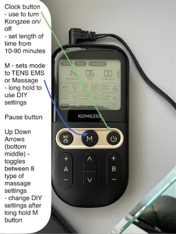 4 in 1 - D.I.Y & Tens Unit & EMS & Massage Muscle Stimulator, Dual Channel TENS Units Therapy Machine for Pain Relief, FDA Cleared Rechargeable Electronic Pulse Massager,with 12pcs Electrode Pads customer photo 1