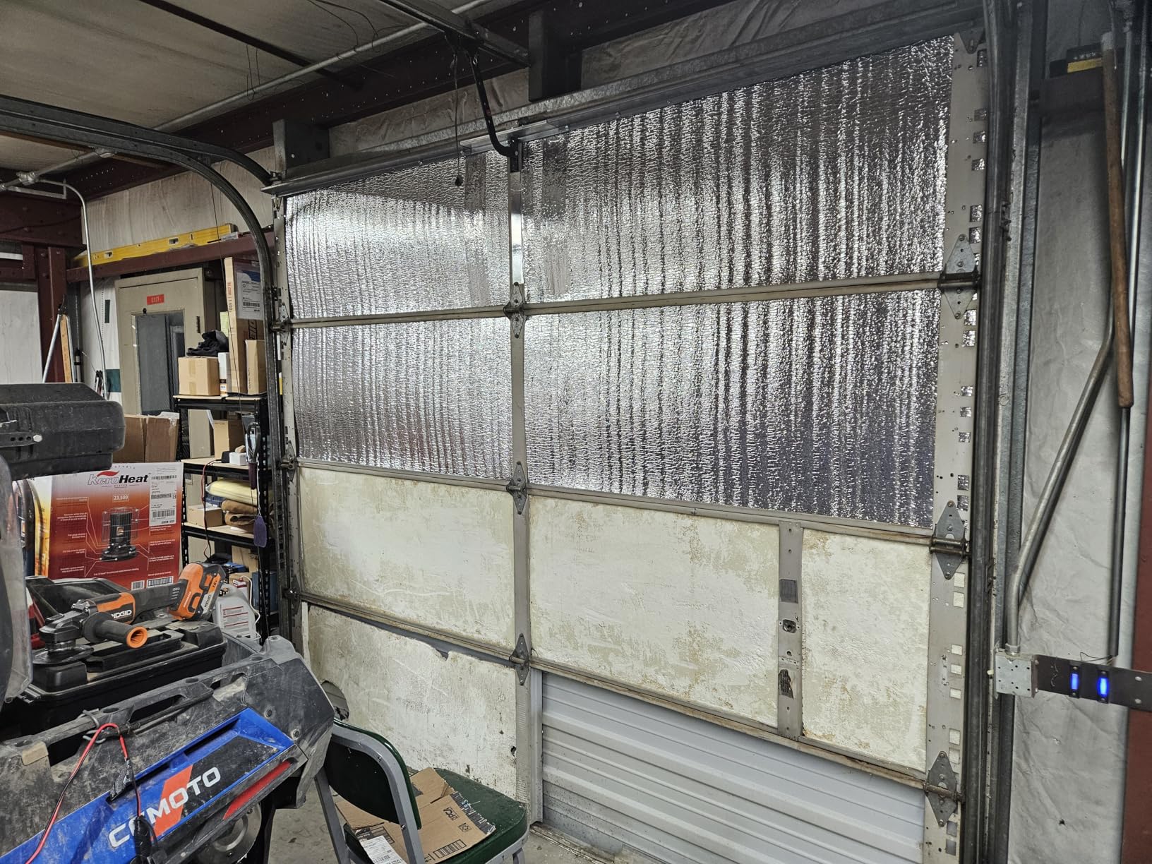 USEP 5mm R8 Reflective Foam Core Insulation Radiant Barrier Double Sided Aluminum Foil Cold and Heat Shield Thermal Insulation for Ceilings Walls Steel Buildings Roofing HVAC (2ft x 10ft) customer photo 1