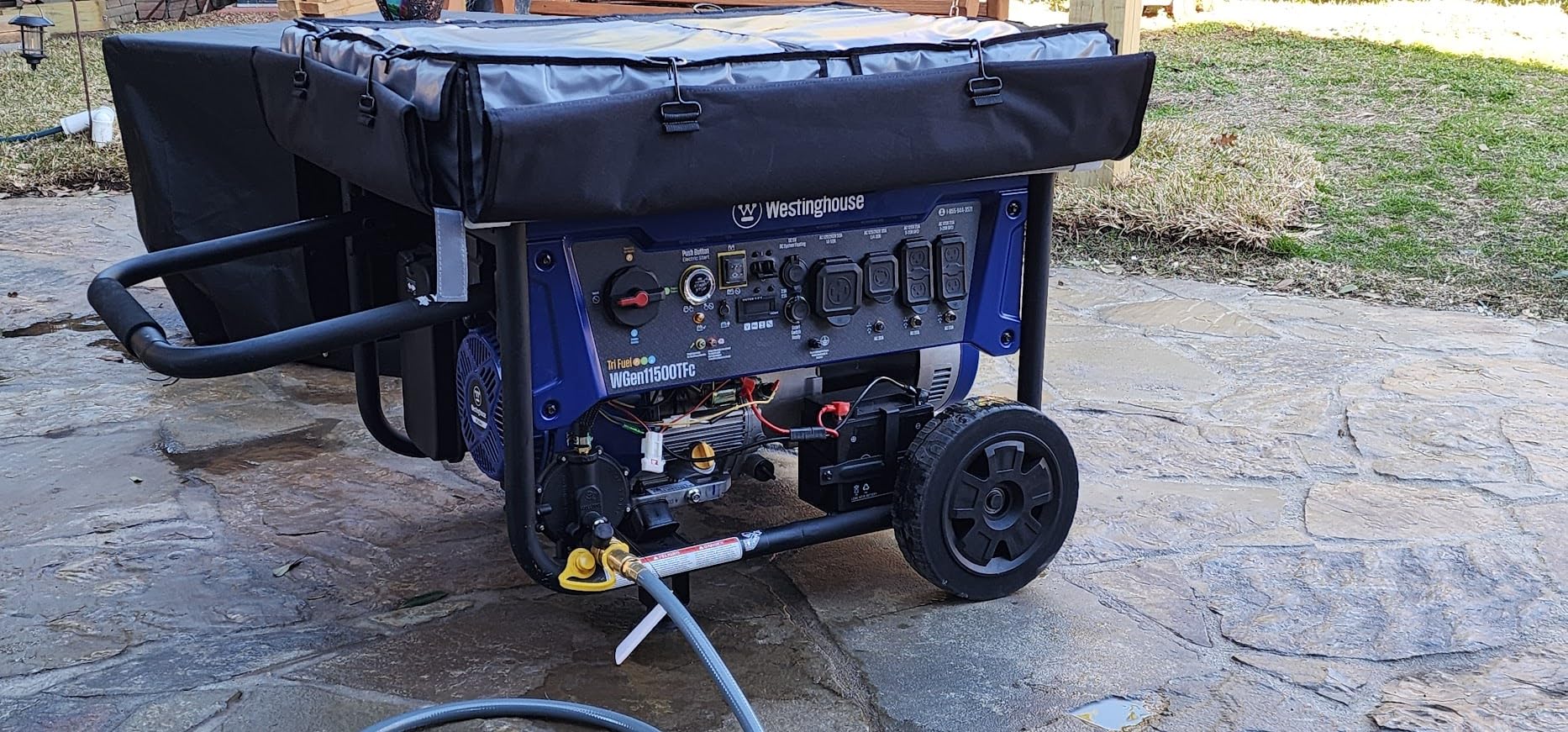 Westinghouse 14500 Peak Watt Tri-Fuel Home Backup Portable Generator, Remote Electric Start, Transfer Switch Ready, Gas, Propane, and Natural Gas Powered customer photo 1