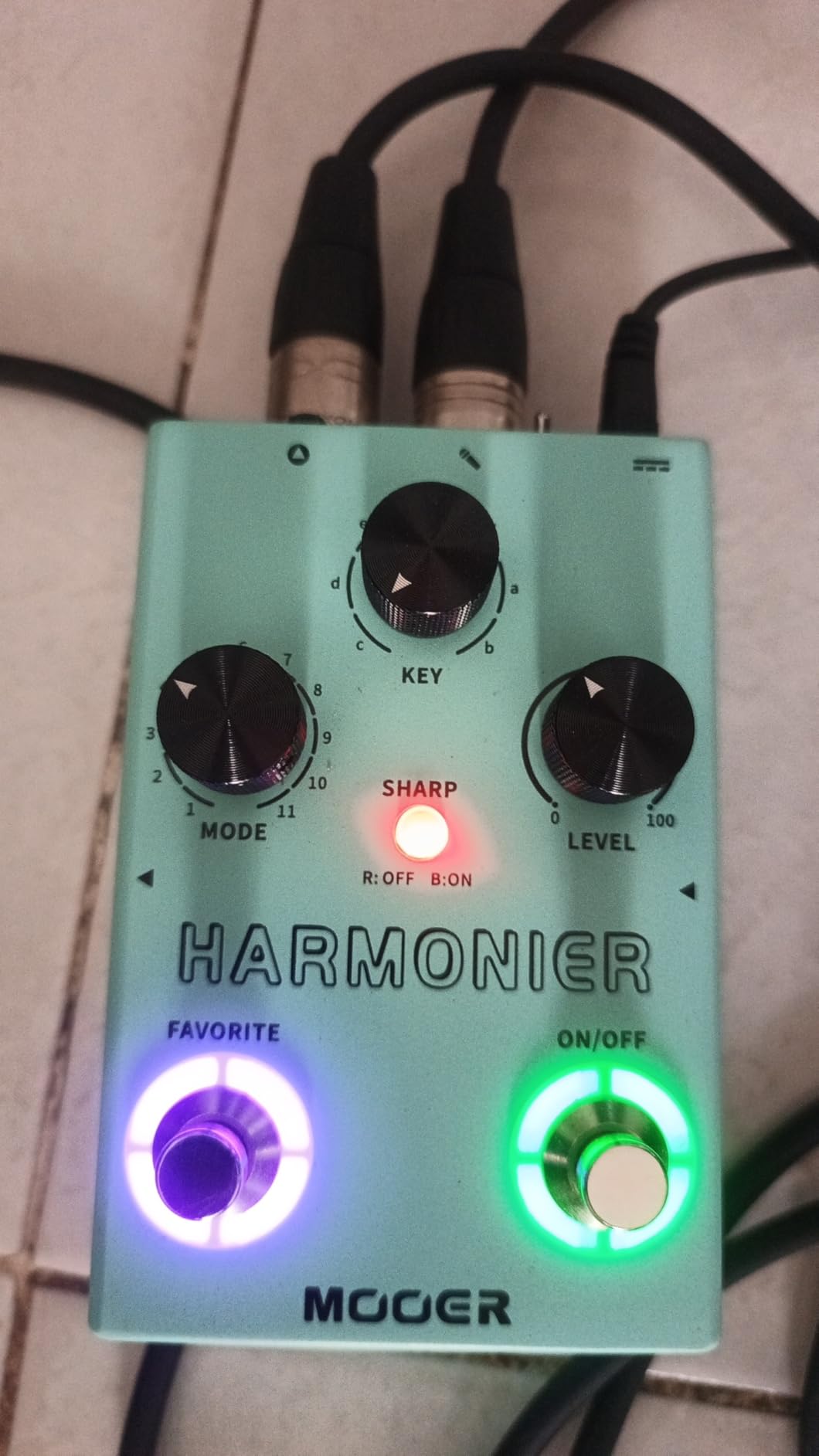 MOOER Harmonier Vocal Effects Processor Guitar Voice Pedal Vocal Stompbox Microphone Amplifier for Live Singing Streaming Recording (MVP2) customer photo 1