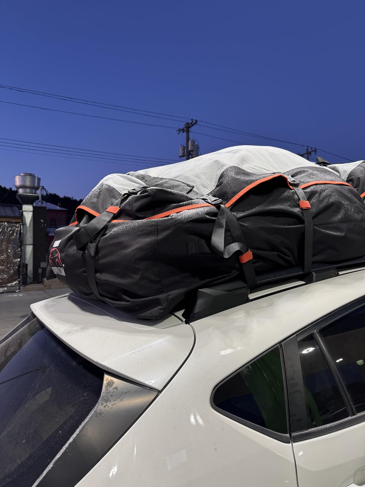 RoofPax XXL 28 cuft Car Rooftop Cargo Carrier Bag Extra Waterproof Car Roof Storage with 10 Heavy Duty Tie Down Straps and 4 Hooks Roof Bag Cargo Carrier for Top of Vehicle with/Without Rack customer photo 1