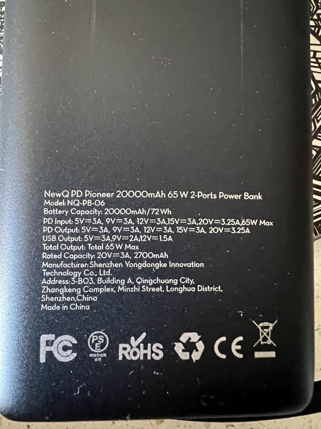 NEWQ 2-in-1 Steam Deck Battery Bank & Stand for Steam Deck/Steam Deck OLED, 20000mAh 65W PD3.0 Fast Charging Power Bank with Dual USB C Cables customer photo 1