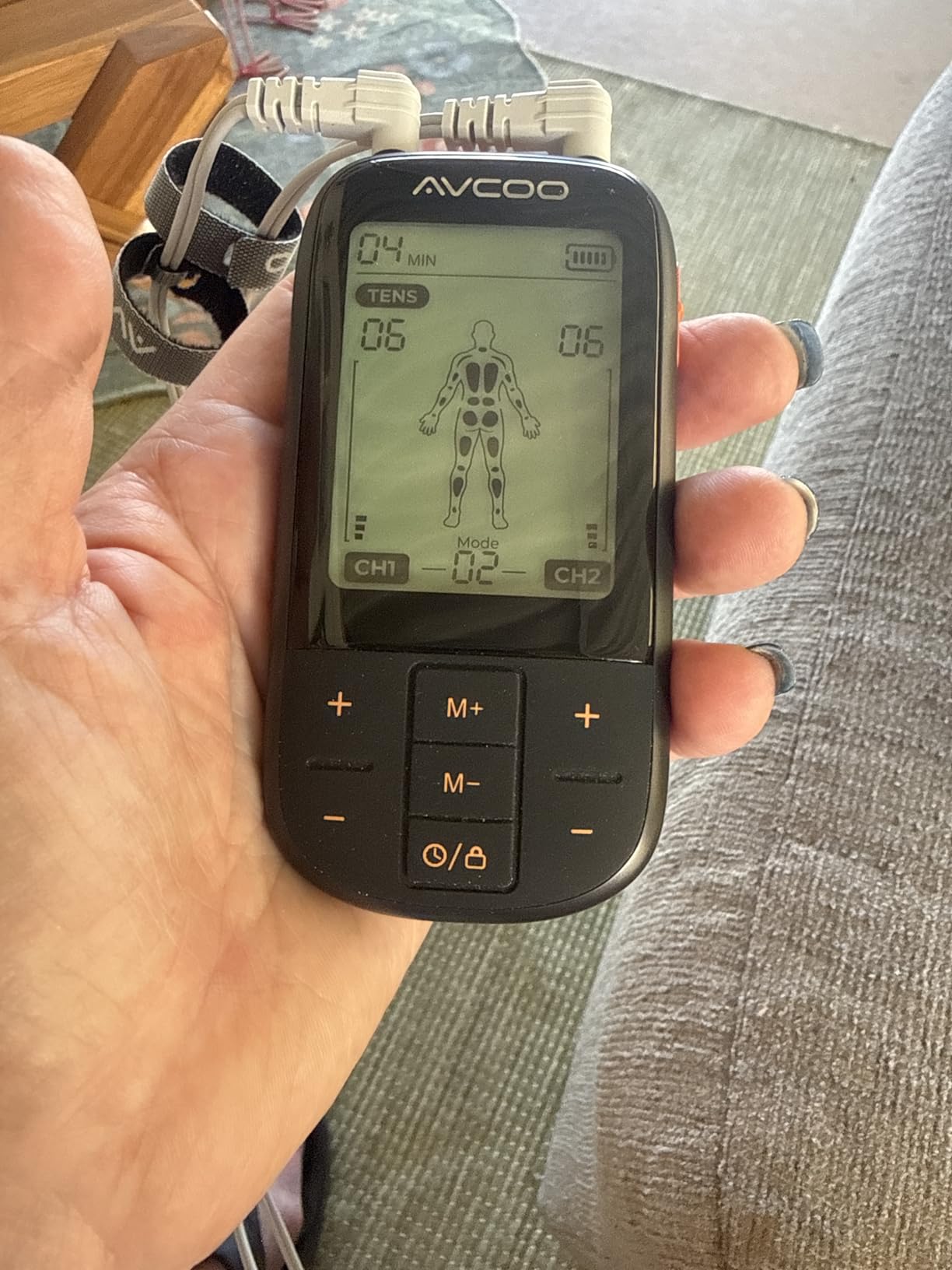 3-in-1 TENS Unit Muscle Stimulator with 30 Modes, 40 Intensities TENS Machine for Gradual Back Pain Relief Therapy, Rechargeable EMS Unit Massager with 12 TENS Electrode Pads, a Storage Bag customer photo 2