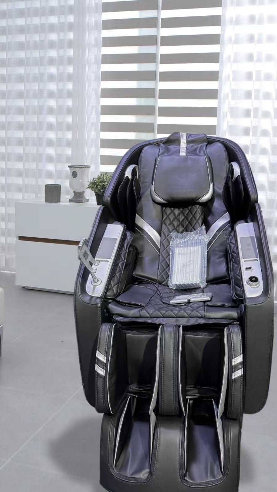 MassaMAX 4D Full Body Massage Chair for Daily Comfort Upgrade - Yoga Stretch, AI Voice Control, 55 Inch SL Track, Zero Gravity, Extendable Footrest, 15 Modes, Foot Rollers, Waist & Calves Heating with Cover customer photo 2