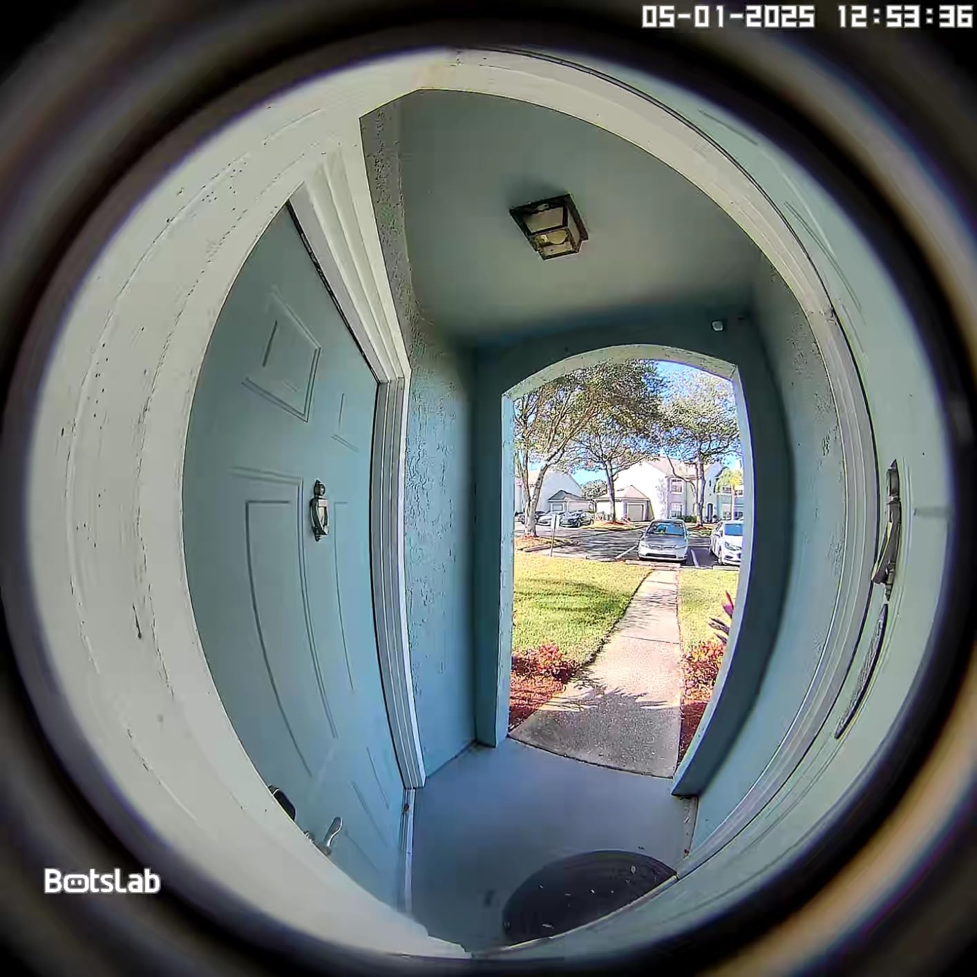 BOTSLAB 5MP Wireless Video Doorbell Camera, 180° Head-to-Toe View, AI Motion Detection, VR Mode, Battery or Wired Powered, Easy Installation, Weatherproof, No Monthly Fee, 2.4GHz WiFi customer photo 1