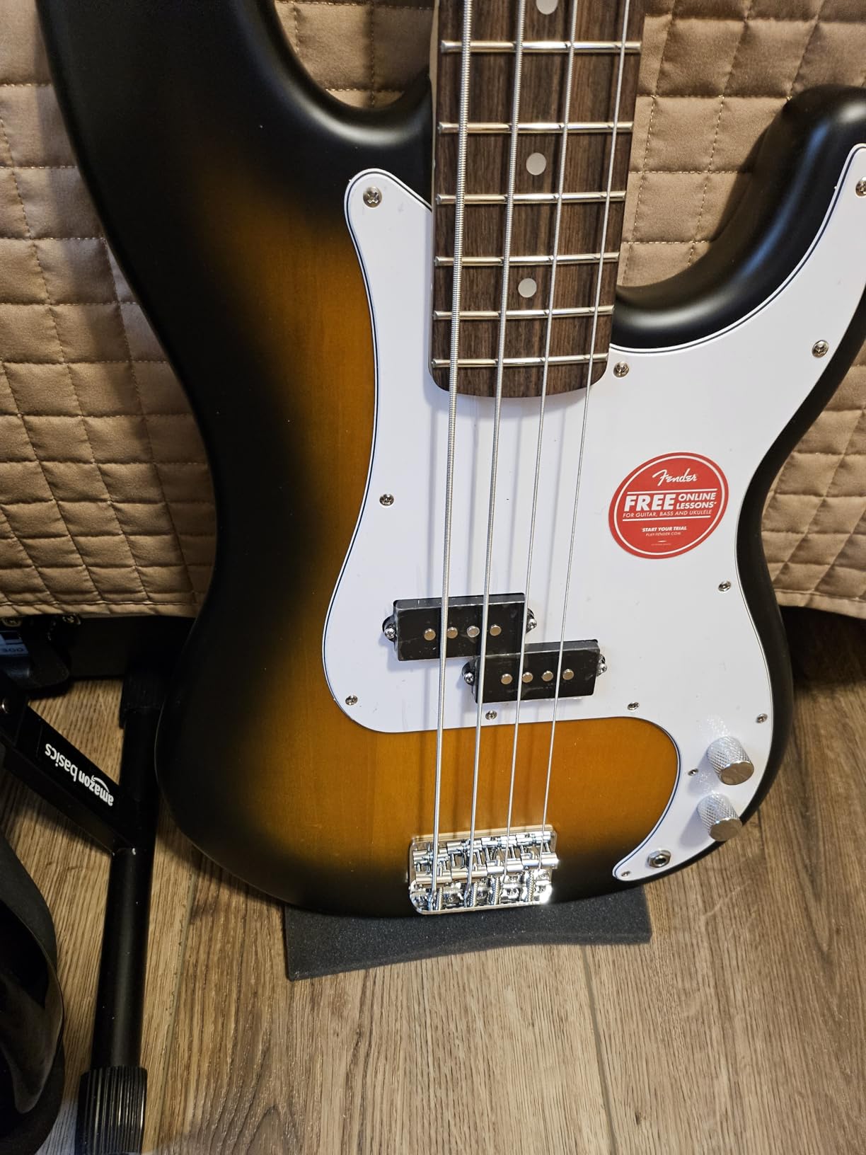 Fender Squier Debut Series Precision Bass Guitar - 2-Color Sunburst customer photo 2