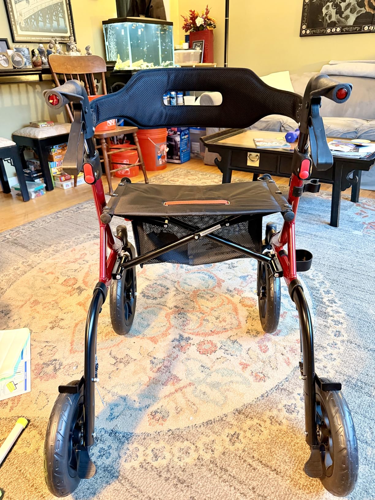 MAXWALK Walkers for Seniors, Rollator Walker with Seat, 12