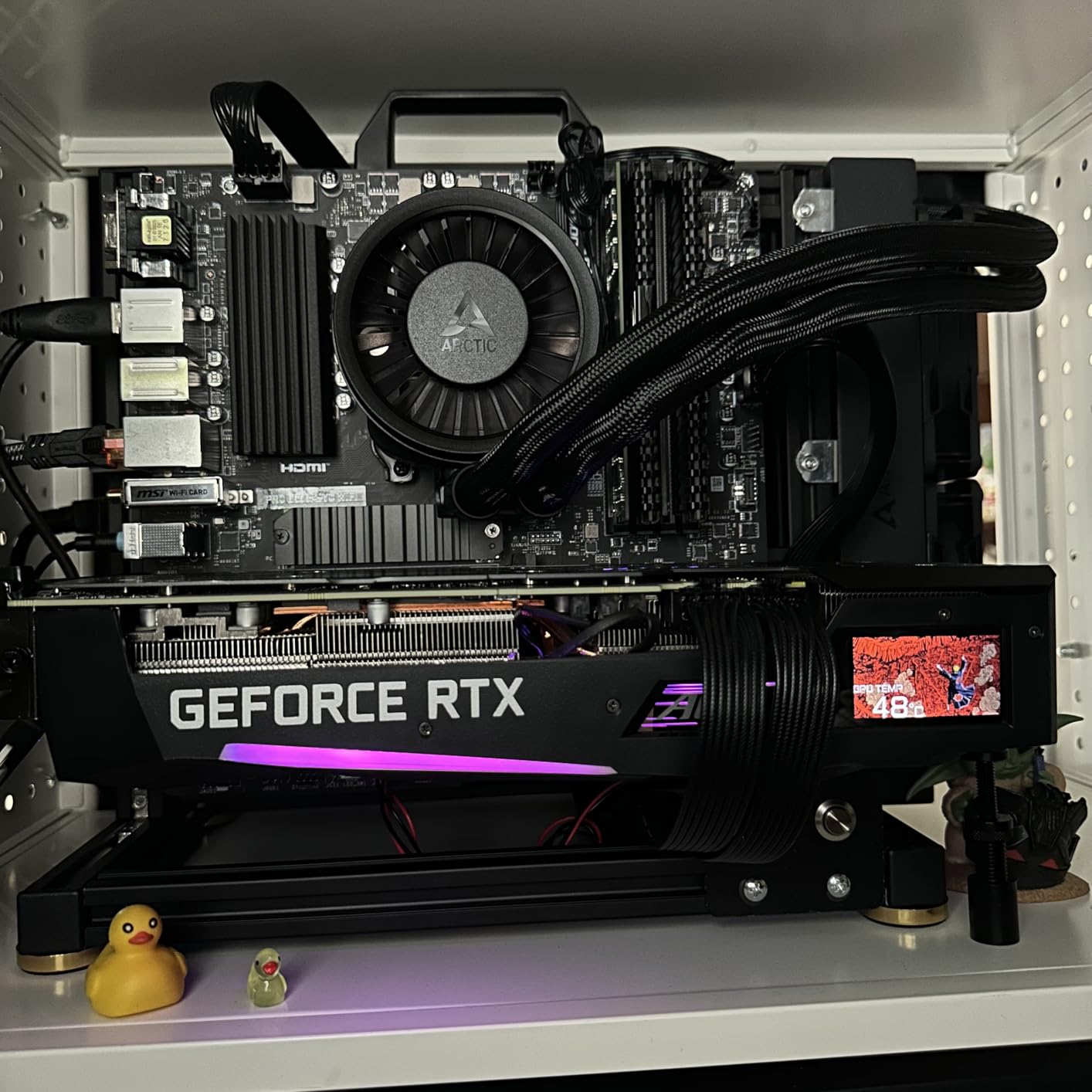 PC Creative Assembly Frame Test Bench, Open Air Frame Case, DIY Computer Motherboard Case Rack, ITX ATX MATX/EATX Open Aluminum Frame Chassis (ATX) customer photo 1