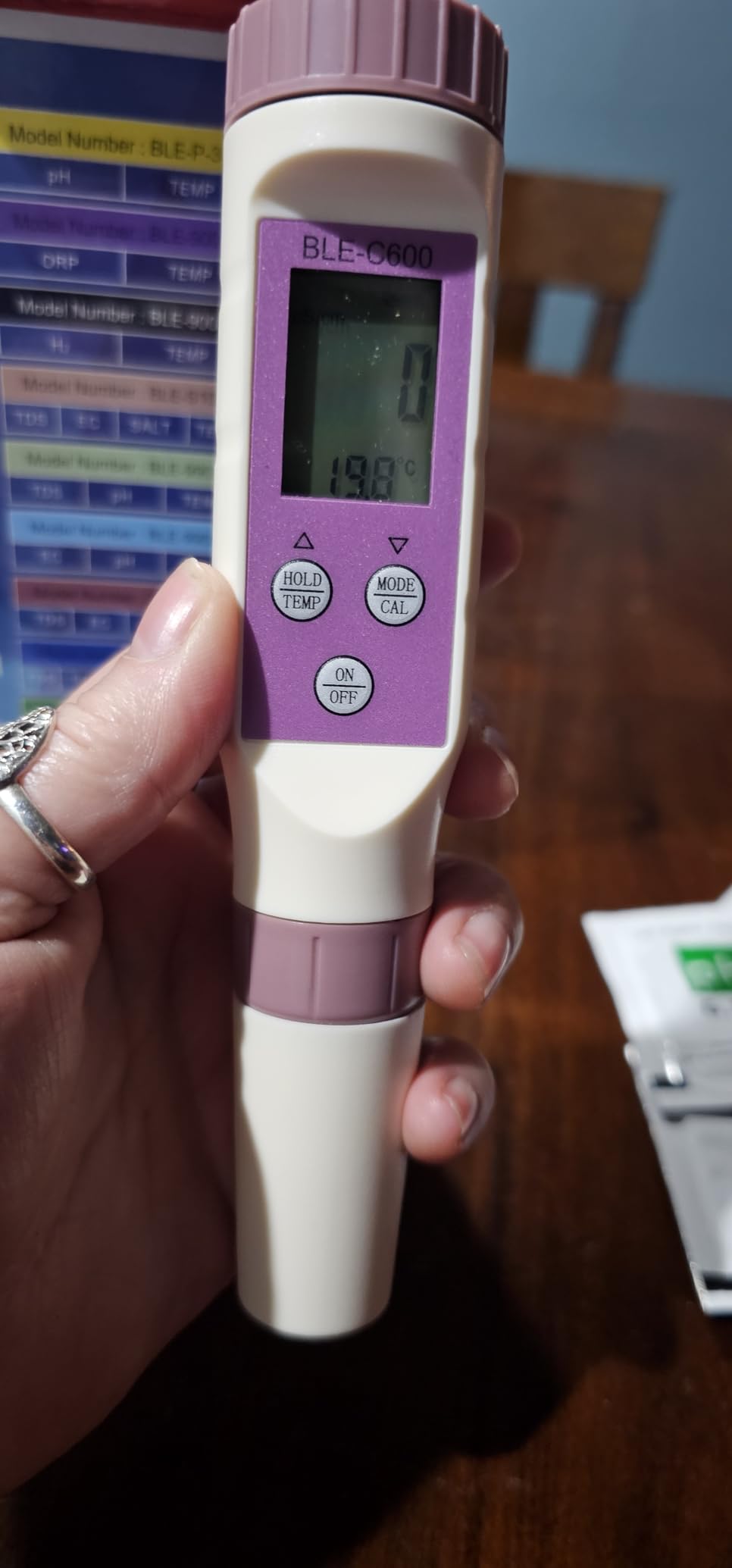 PH Meter & TDS Meter Digital Water Tester 5 in 1 Salinity Tester PH Temp EC and TDS Meter,PH Meter for Water with LCD Backlit,Water Testing Kits for Drinking Water,Wine,Swimming Pool,Hot Tub Spas customer photo 1