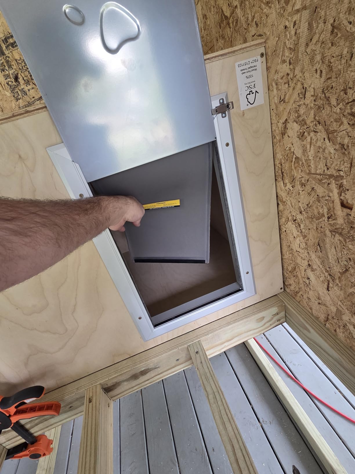 Petoasis 3-Flaps Heavy-Duty Dog Door, Rust Proof Aluminum Alloy Frame, Extreme Weather customer photo 1