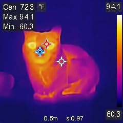 HF96 Thermal Camera with AI Scene Detection, Laser Pointer, 240x240 Super Resolution, -4F~1022F, Thermal Imaging Camera for HVAC Electrical Building Inspection, 25Hz Infrared Camera, 11h Runtime customer photo 2