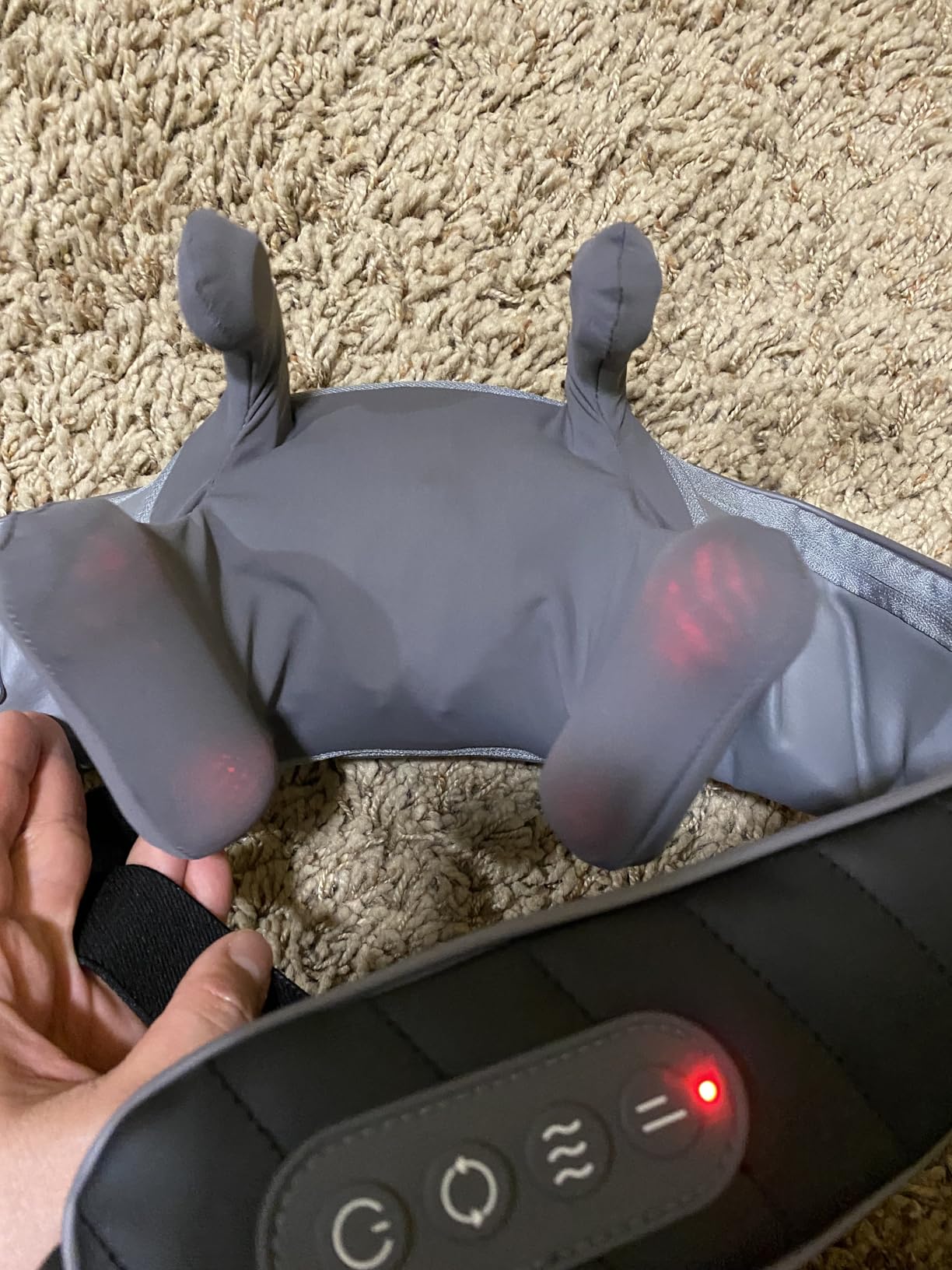 COMFIER Cordless Neck Massager with Heat, 4D Kneading Shiatsu Neck and Shoulder Massager Deep Tissue, Hands-Free Straps, FSA Eligible HSA, Father Day Gift for Dad customer photo 2