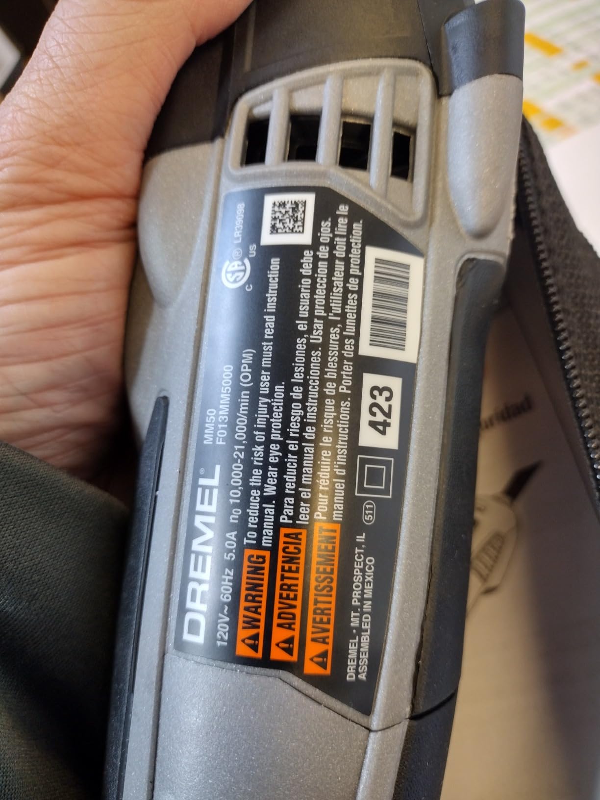 Dremel Multi-Max MM50-02 5 Amp Variable Speed Corded Oscillating Multi Tool Kit with 16 Accessories and Storage Bag - Ideal for Metal & Wood Cutting, Sanding, and Box Cutouts customer photo 1