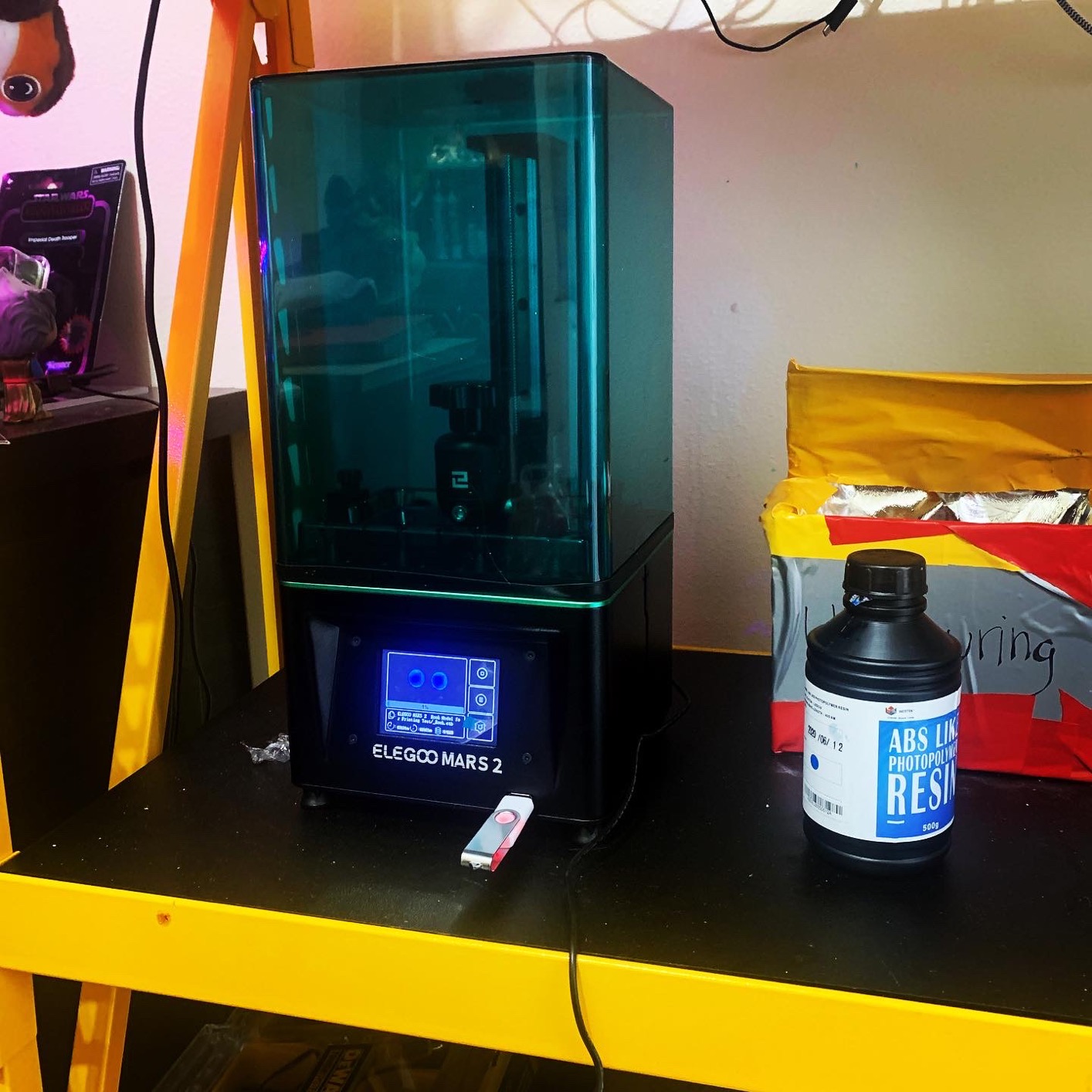 ELEGOO Mars 5 Ultra 9K MSLA Resin 3D Printer, Smart Mechanical Sensor, Fast Printing Up to 150mm/h, AI Camera, WiFi Cluster Printing, Automatic Leveling, Large Printing Size 6.04 * 3.06 * 6.49 inch customer photo 1
