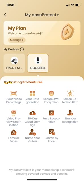AOSU Wireless Doorbell Camera, 170° Ultra Wide Viewing Angle, Intelligent Parcel Detection, 90 Days Battery Life, 2.4G WiFi Supported, 2K QHD Video Doorbell Compatible with Alexa and Google Assistant customer photo 2