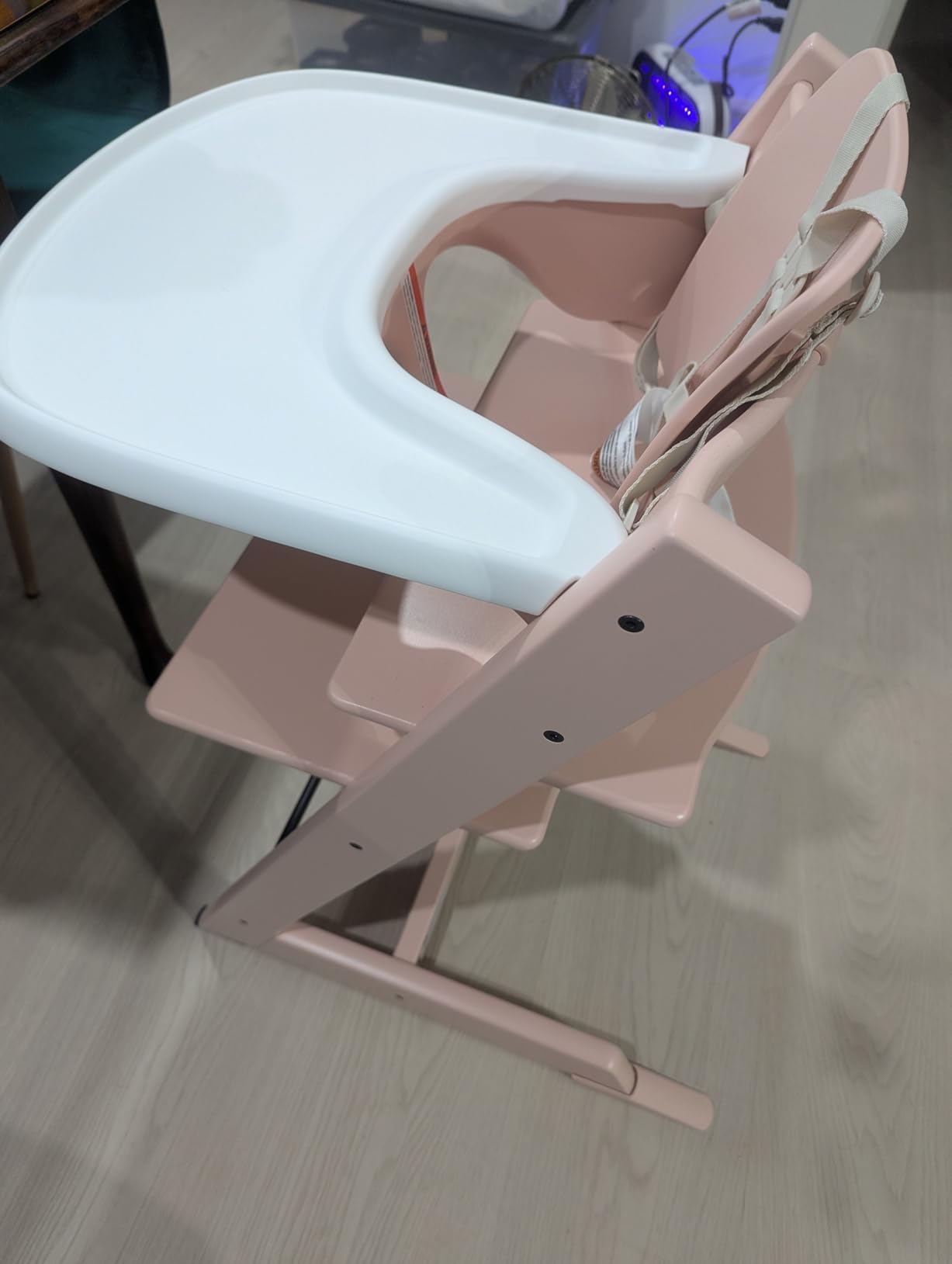 Stokke Tripp Trapp High Chair 2, Natural - Includes Chair + Baby Set with Removable Harness for Children 6-36 Months - Adjustable, Ergonomic & Easy to Clean customer photo 2