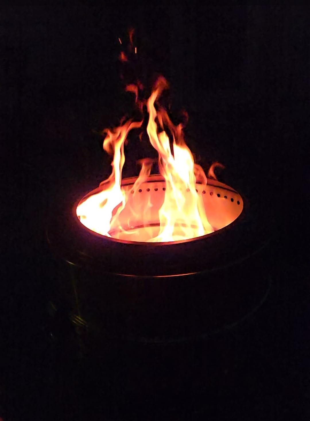 Ciays Large Propane Fire Pit 19 Inch, Gas Fire Pit with Grill Grate, Folding Legs, Hose Hooks, Propane Tank Holder, Cover & Carry Strap, Portable Outdoor Fire Pit for Camping, 58,000 BTU customer photo 1