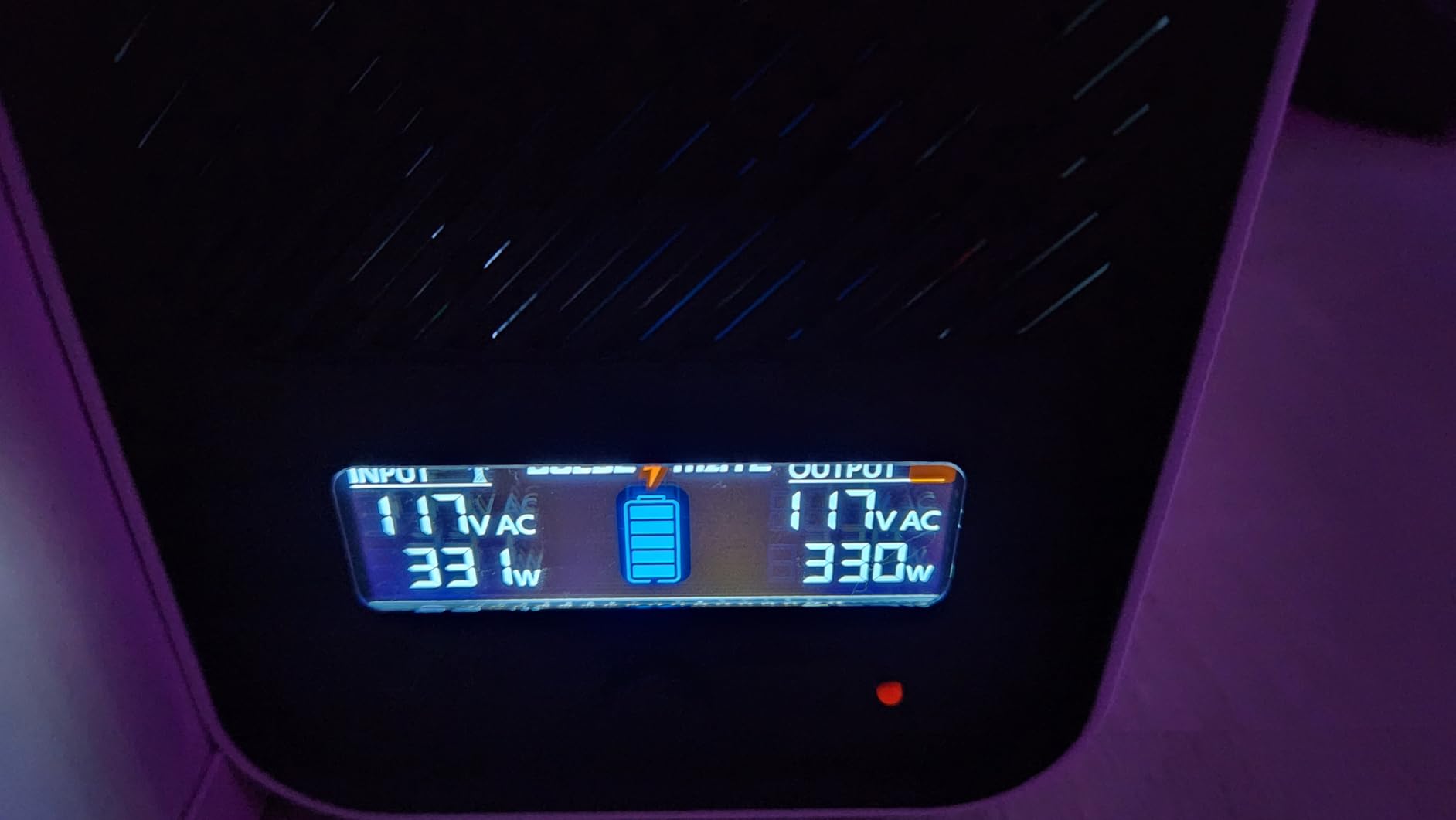GOLDENMATE 1000VA/800W Lithium UPS Battery Backup and Surge Protector, Backup Battery Power Supply with LiFePO4 Batteries(230.4 Wh), Sinewave UPS System, 10 Years Lifespan, 8 Outlets, LCD Display customer photo 1