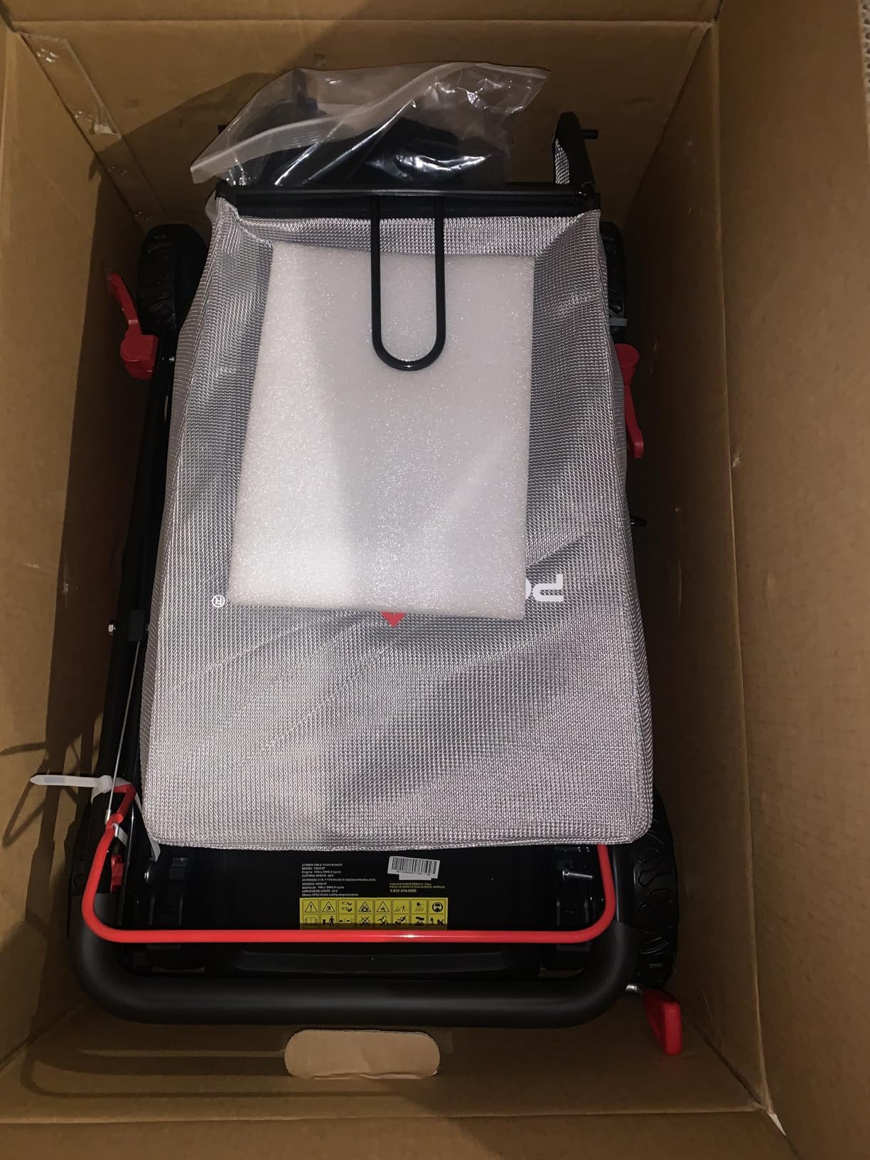 PowerSmart 18-Inch Gas Push Lawn Mower with 144cc 4-Cycle OHV Engine, 2-in-1 with Mulch and Side-Discharge, 5-Position Adjustable Cutting Height (DB8618C) customer photo 1