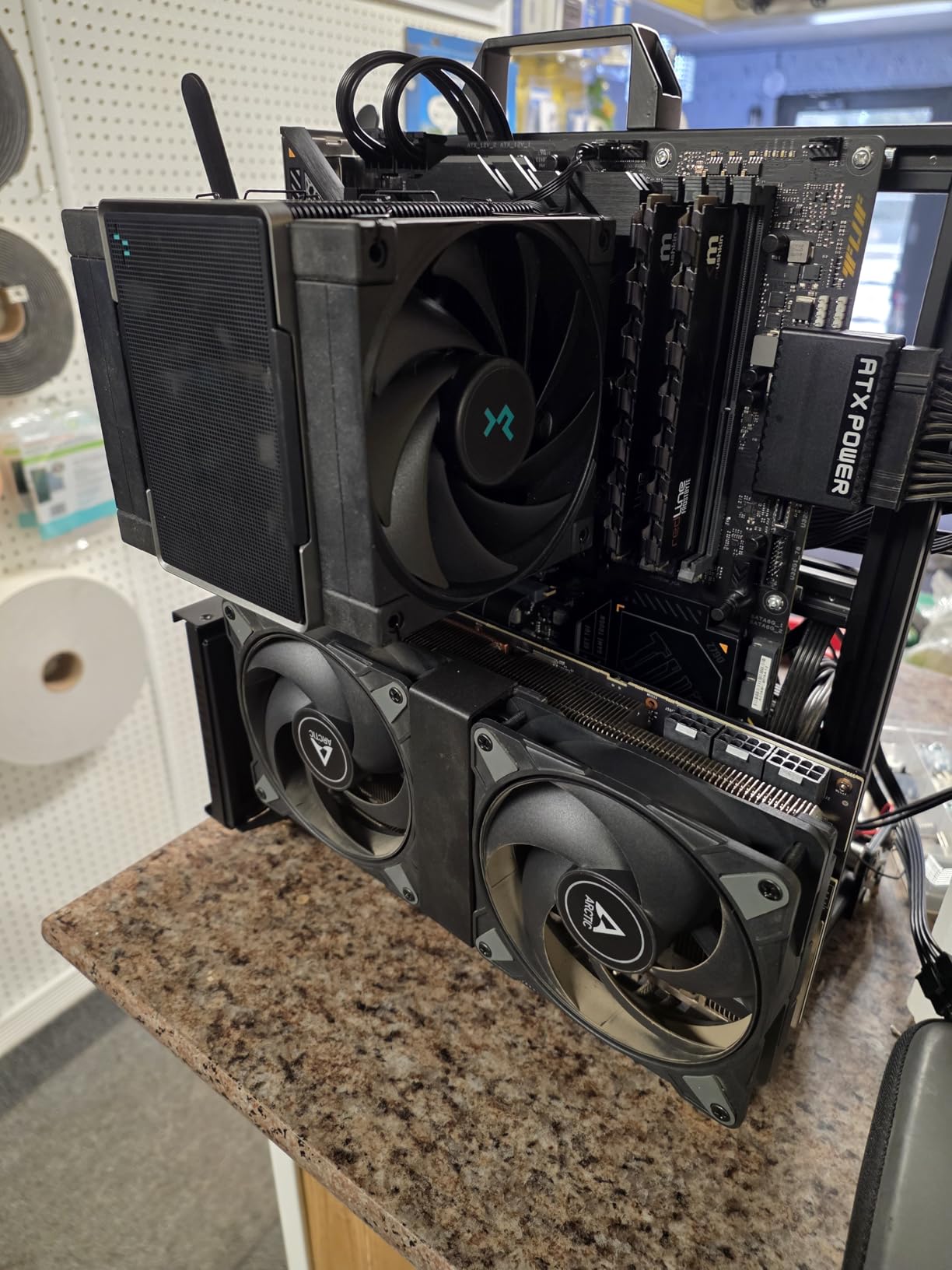 DIY Aluminium Pc Open Case Computer Chassis Test Bench Support Water Cooling Support Server Chassis Support Itx Matx ATX Eatx (3.ATX) customer photo 1