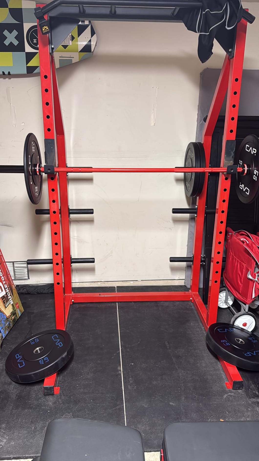 7ft Olympic Barbell, Weightlifting Barbell 28mm 45lb - 500/700/1000lbs Capacity with Smooth Spinning Sleeves, Olympic Bar Fits 2