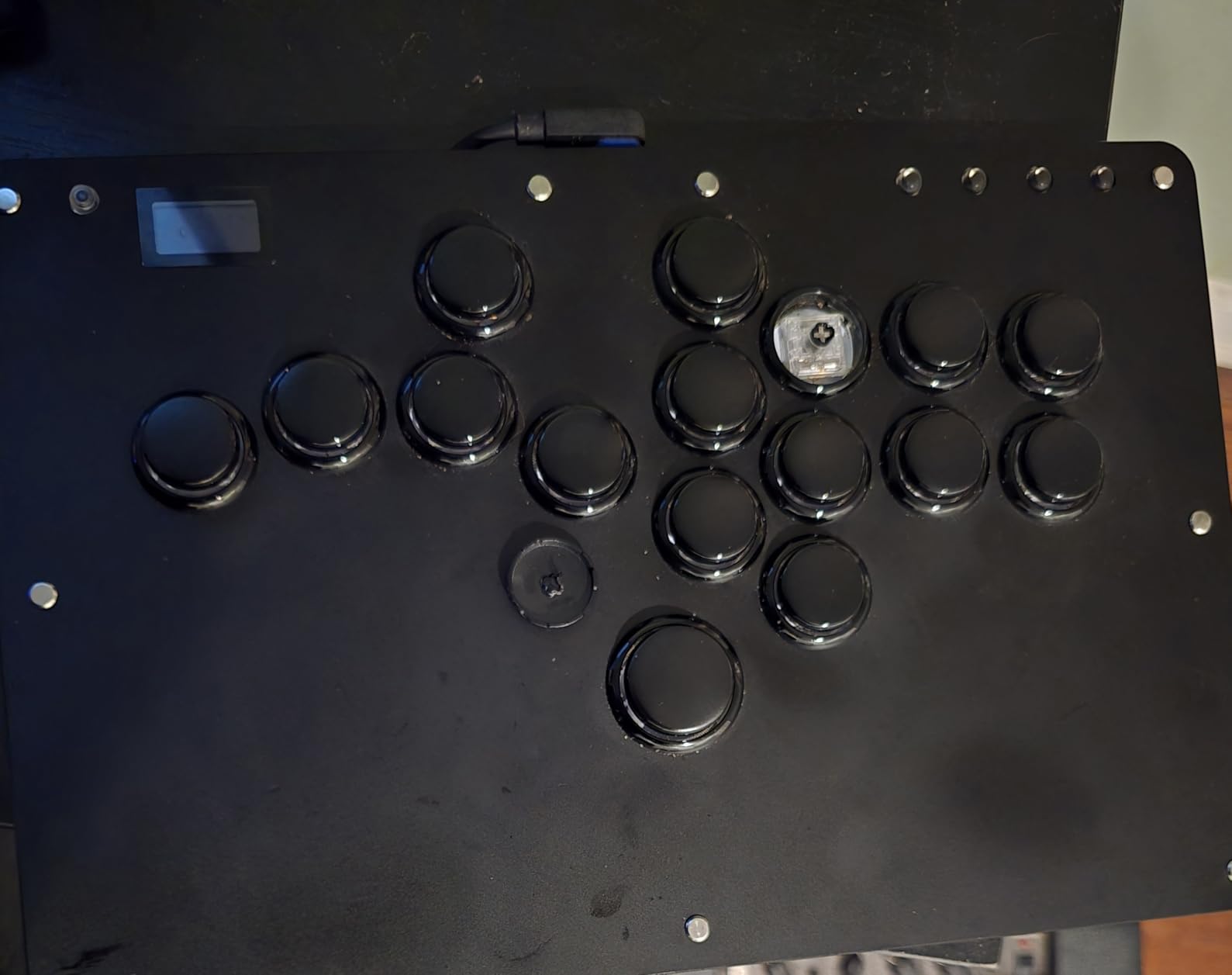 Haute42 Leverless Controller Arcade Stick: Haute42 R16 Black Leverless Controller with Rims,Premium Black Leverless Controller with Crystal Low-Profile Switch for PC/PS4/Switch Game,Support Hot Swap & SOCD customer photo 2