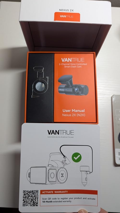 Vantrue N2X 2.7K Dash Cam Front and Inside, 5G WiFi Dual Dash Camera for Car with HDR IR Night Vision, STARVIS 2, GPS, 2.5K/60FPS, G-Sensor, 24/7 Parking Mode, Voice Control, Support 512GB Max customer photo 2