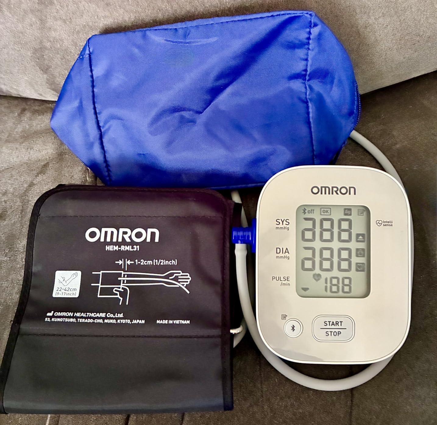OMRON Bronze Blood Pressure Monitor for Home Use & Upper Arm Blood Pressure Cuff - #1 Doctor & Pharmacist Recommended Brand - Clinically Validated - Connect App customer photo 2