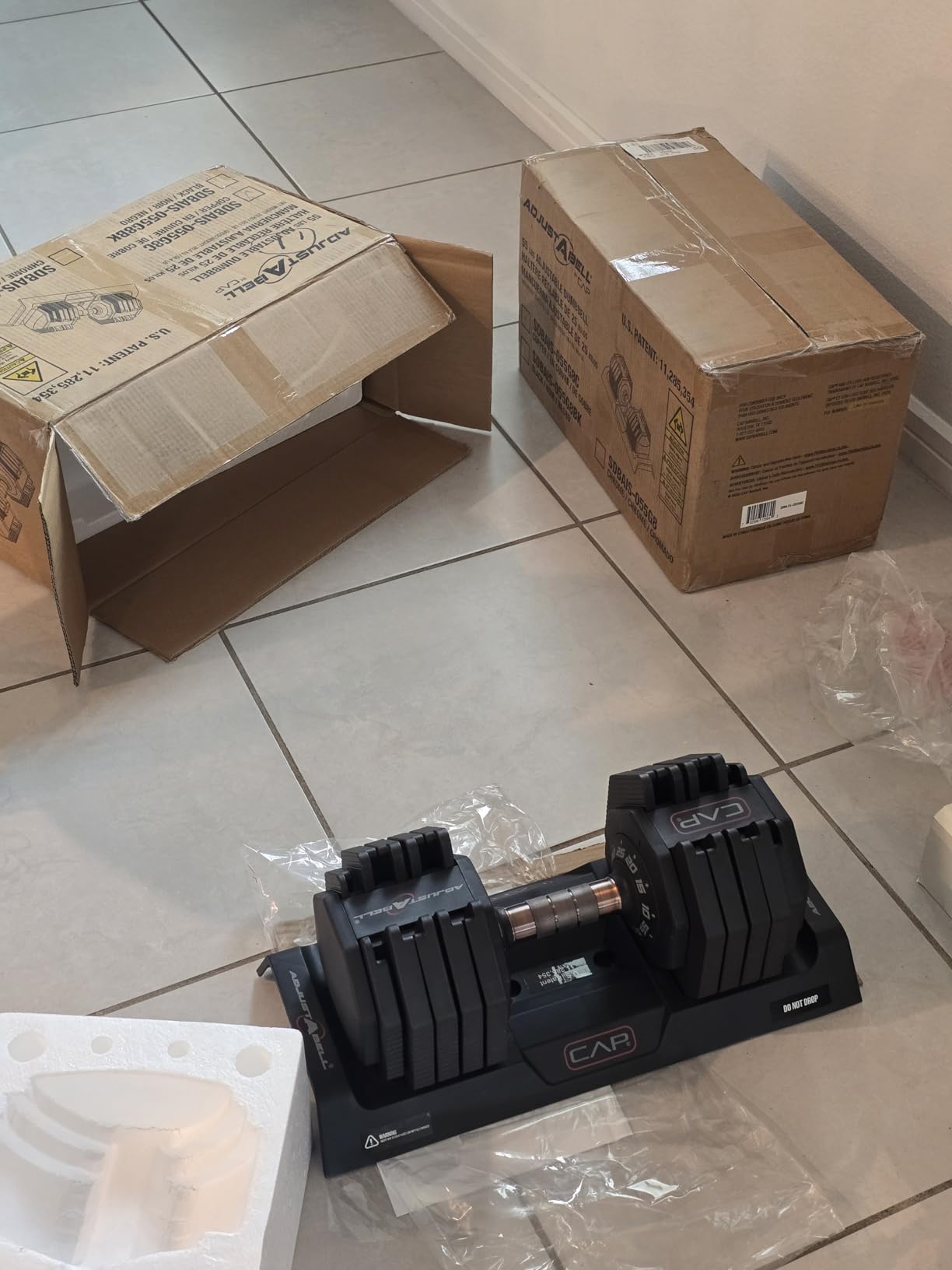 CAP ADJUSTABELL Adjustable Dumbbell Weights - Singles & Pairs | 12.5 lb, 25 lb & 55 lb | Multiple Handle Options customer photo 1